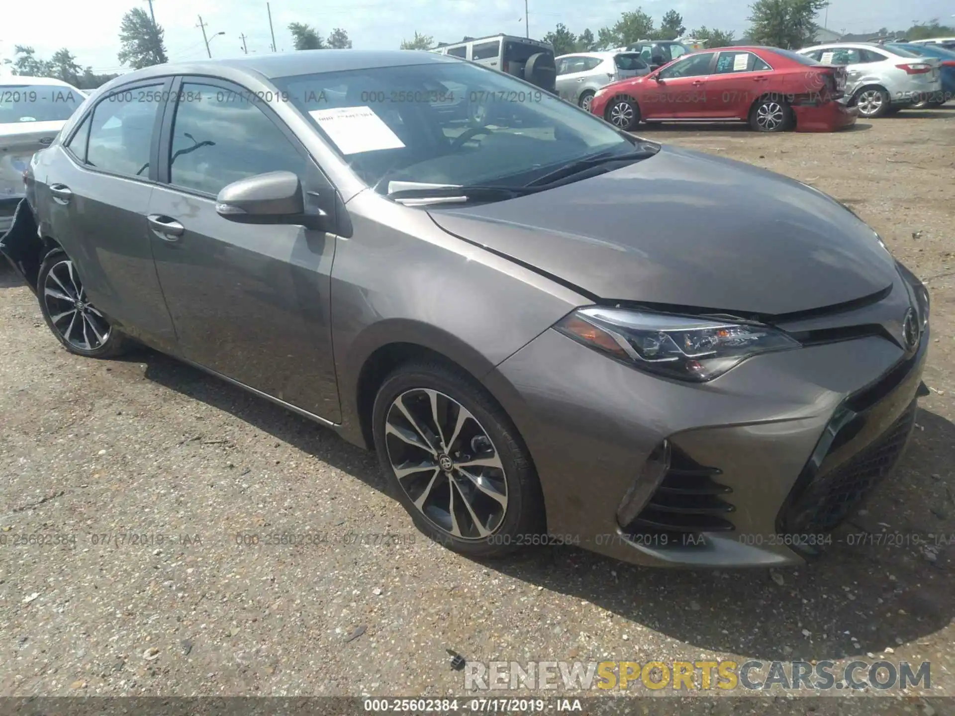 1 Photograph of a damaged car 5YFBURHE3KP942196 TOYOTA COROLLA 2019