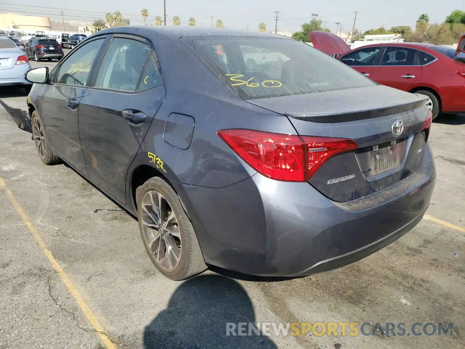 3 Photograph of a damaged car 5YFBURHE3KP942635 TOYOTA COROLLA 2019