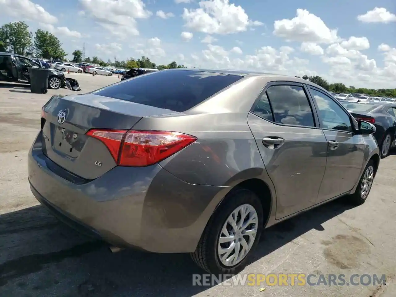 4 Photograph of a damaged car 5YFBURHE3KP942876 TOYOTA COROLLA 2019