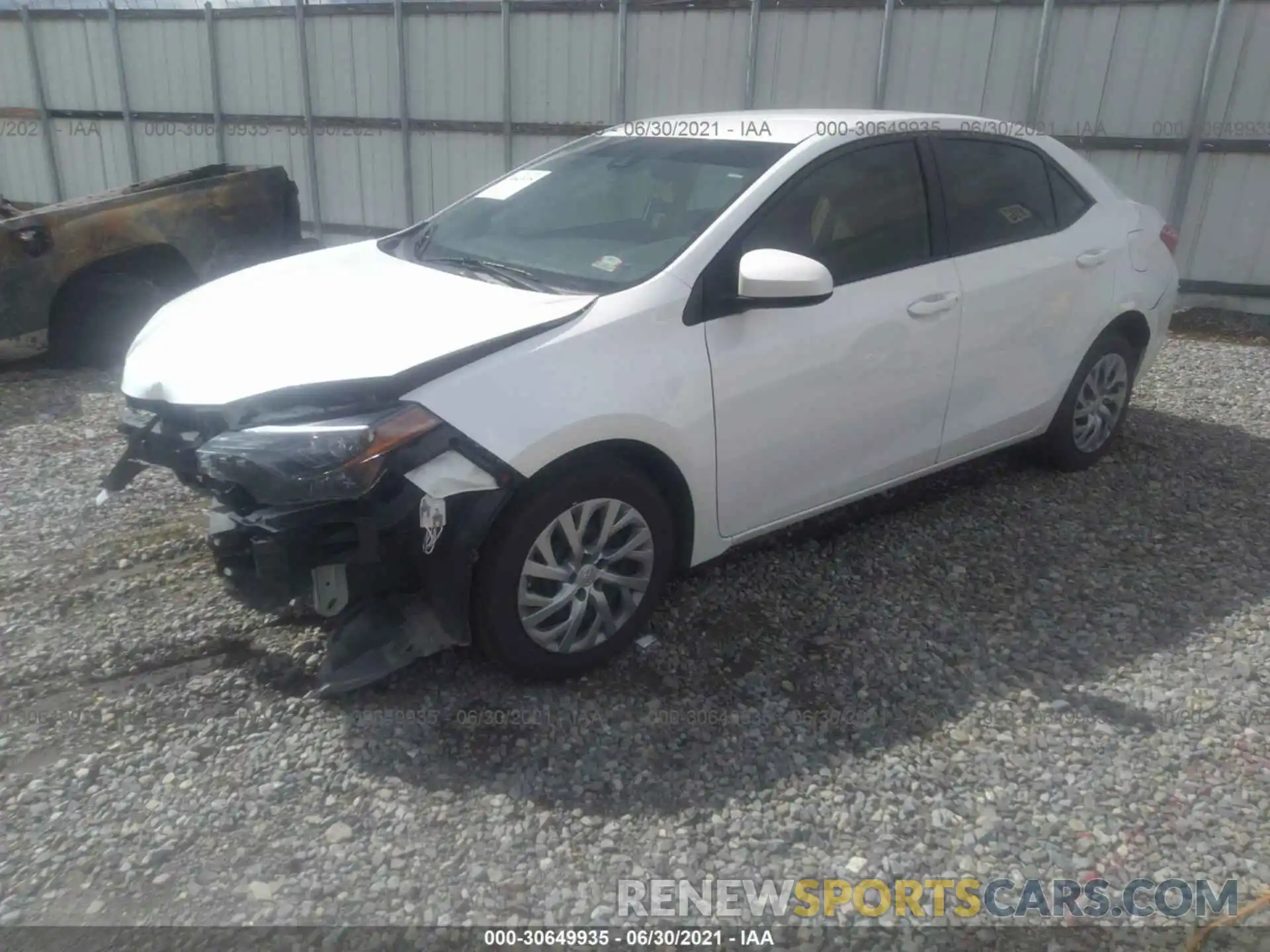 2 Photograph of a damaged car 5YFBURHE3KP942909 TOYOTA COROLLA 2019