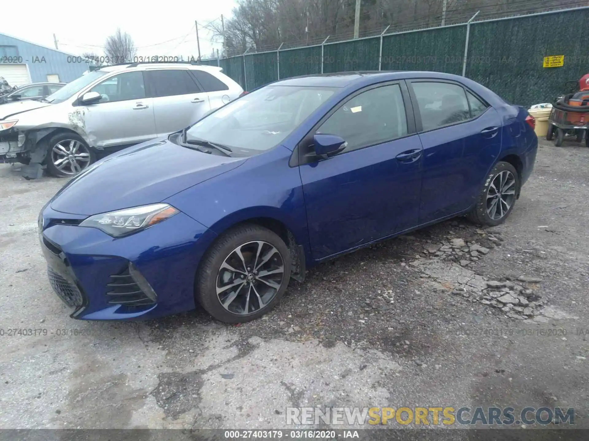 2 Photograph of a damaged car 5YFBURHE3KP944448 TOYOTA COROLLA 2019