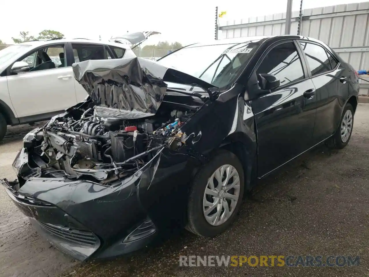 2 Photograph of a damaged car 5YFBURHE3KP944627 TOYOTA COROLLA 2019