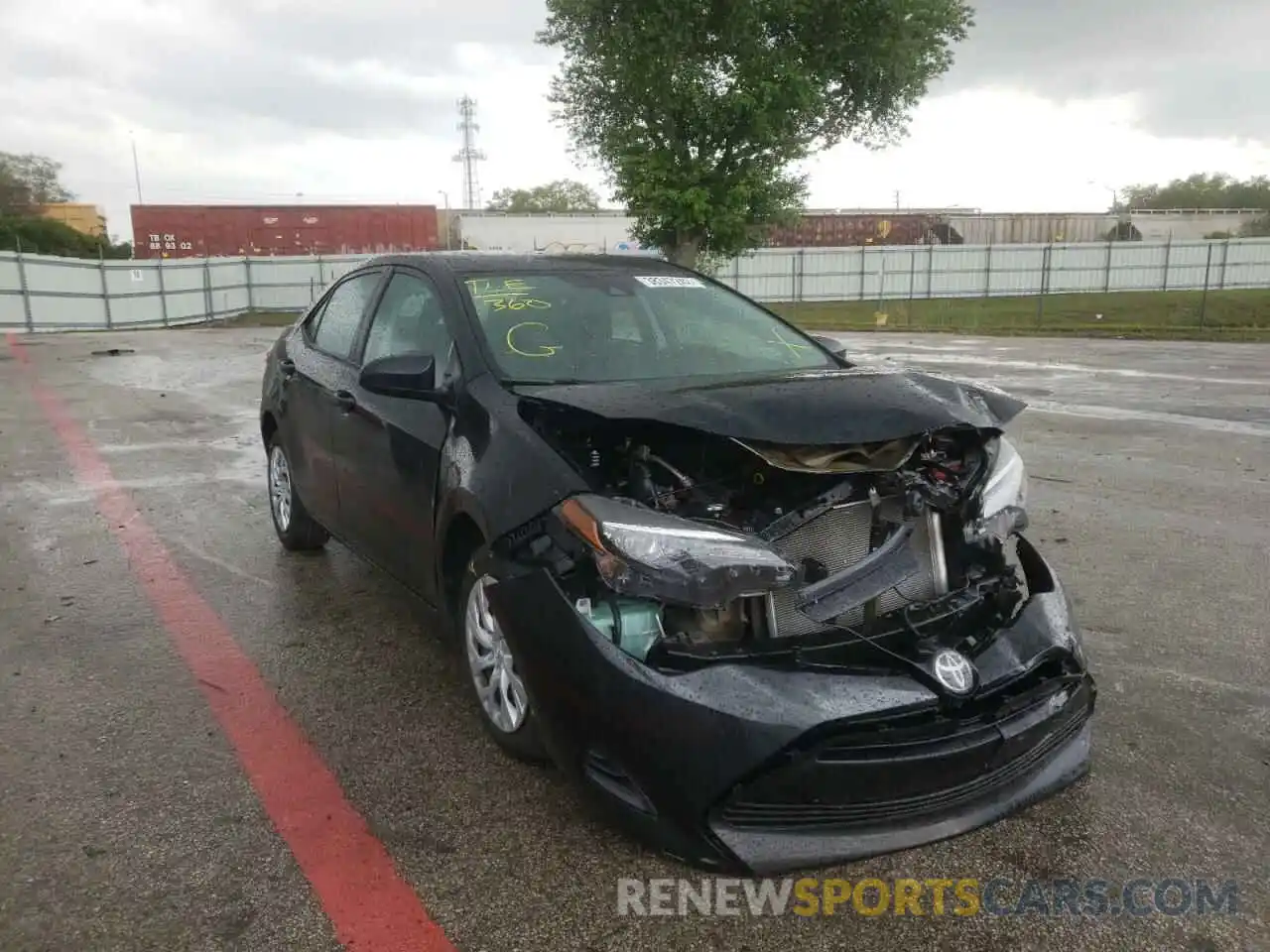 1 Photograph of a damaged car 5YFBURHE3KP944756 TOYOTA COROLLA 2019