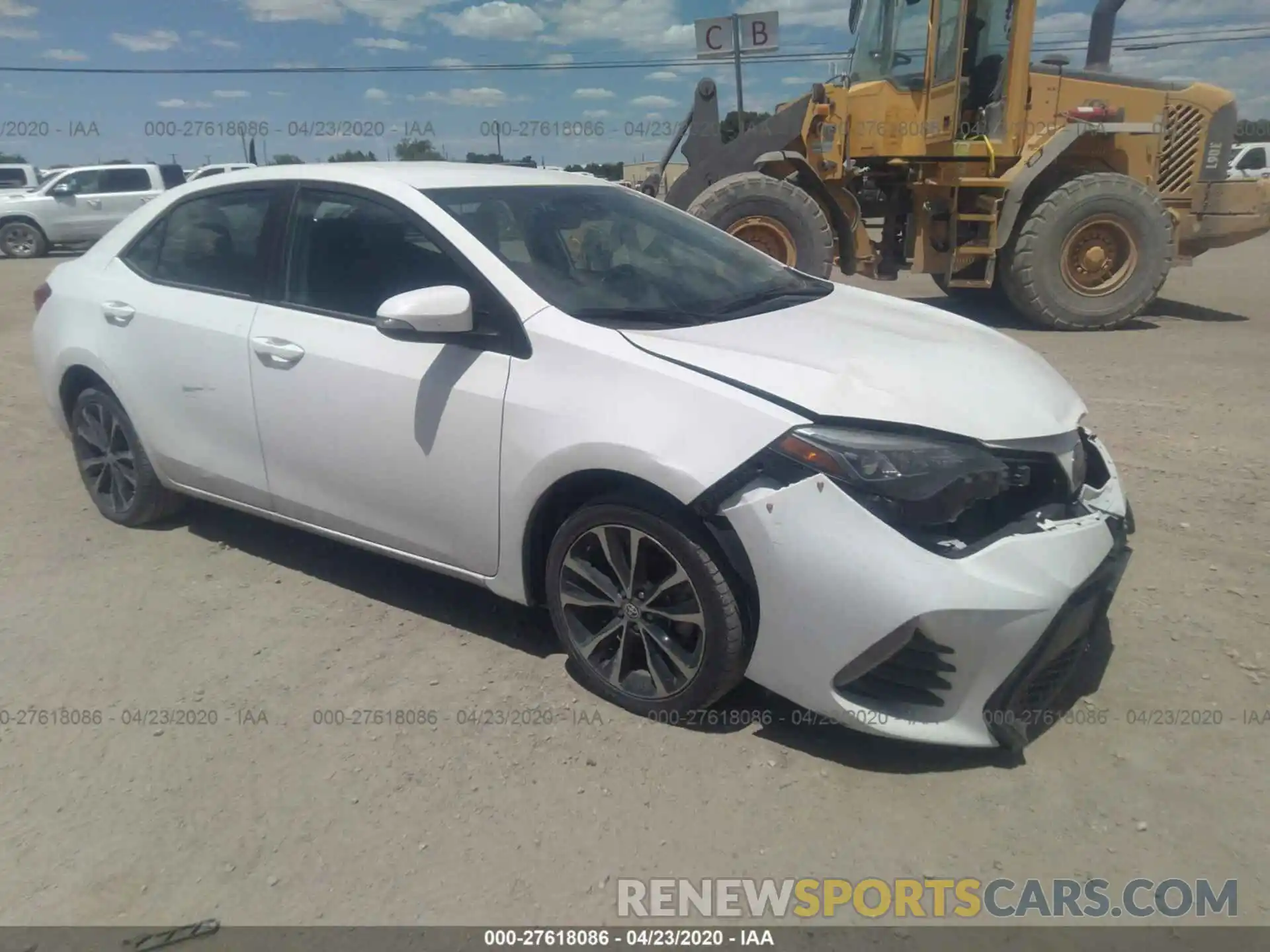 1 Photograph of a damaged car 5YFBURHE3KP944885 TOYOTA COROLLA 2019