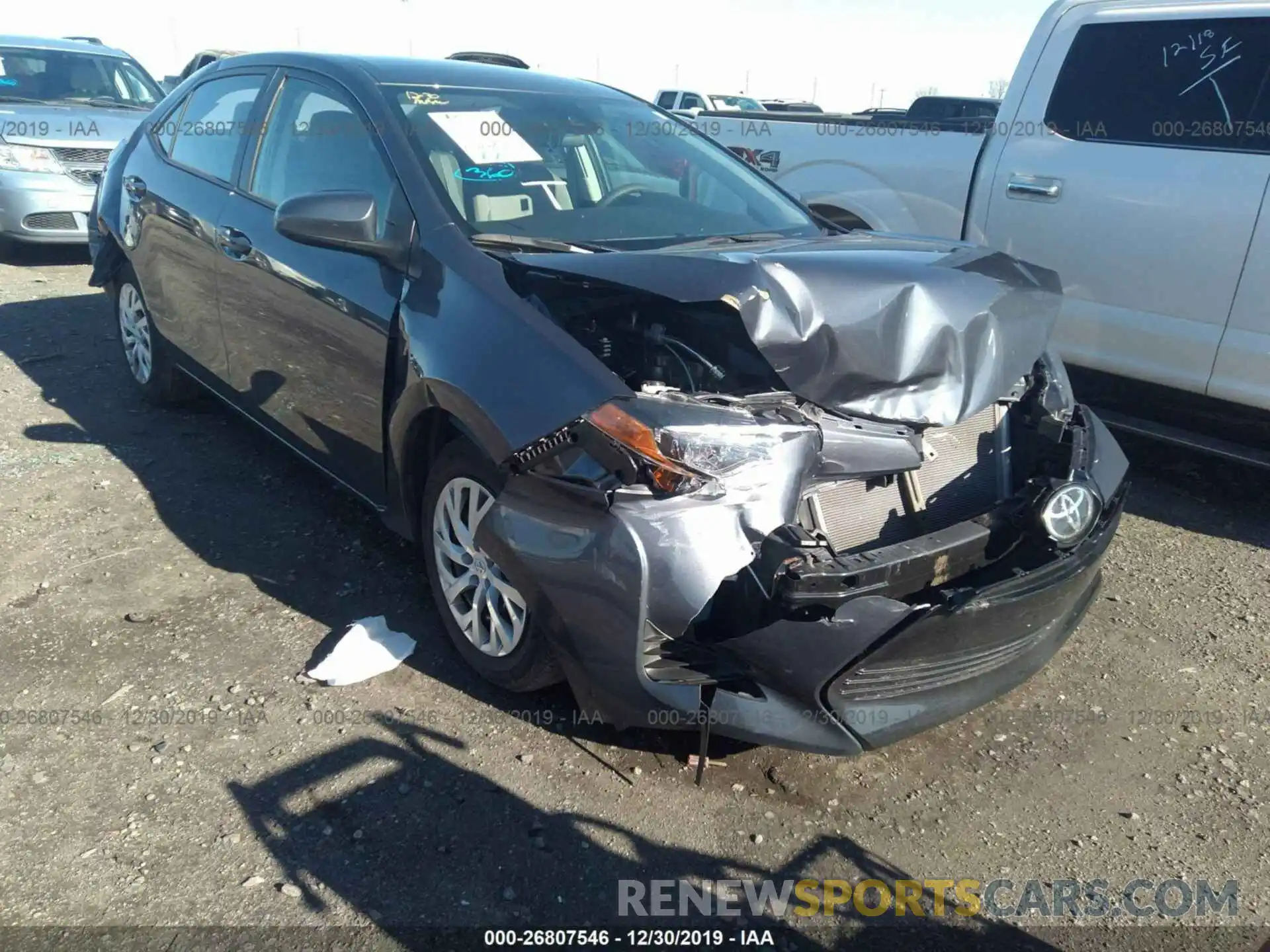 1 Photograph of a damaged car 5YFBURHE3KP945471 TOYOTA COROLLA 2019