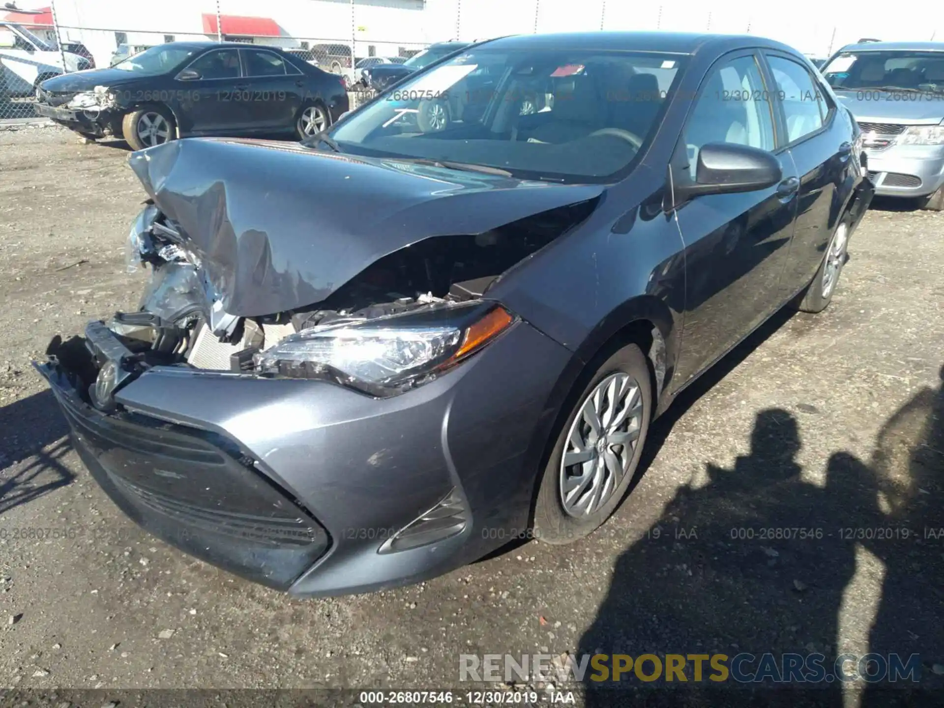 2 Photograph of a damaged car 5YFBURHE3KP945471 TOYOTA COROLLA 2019