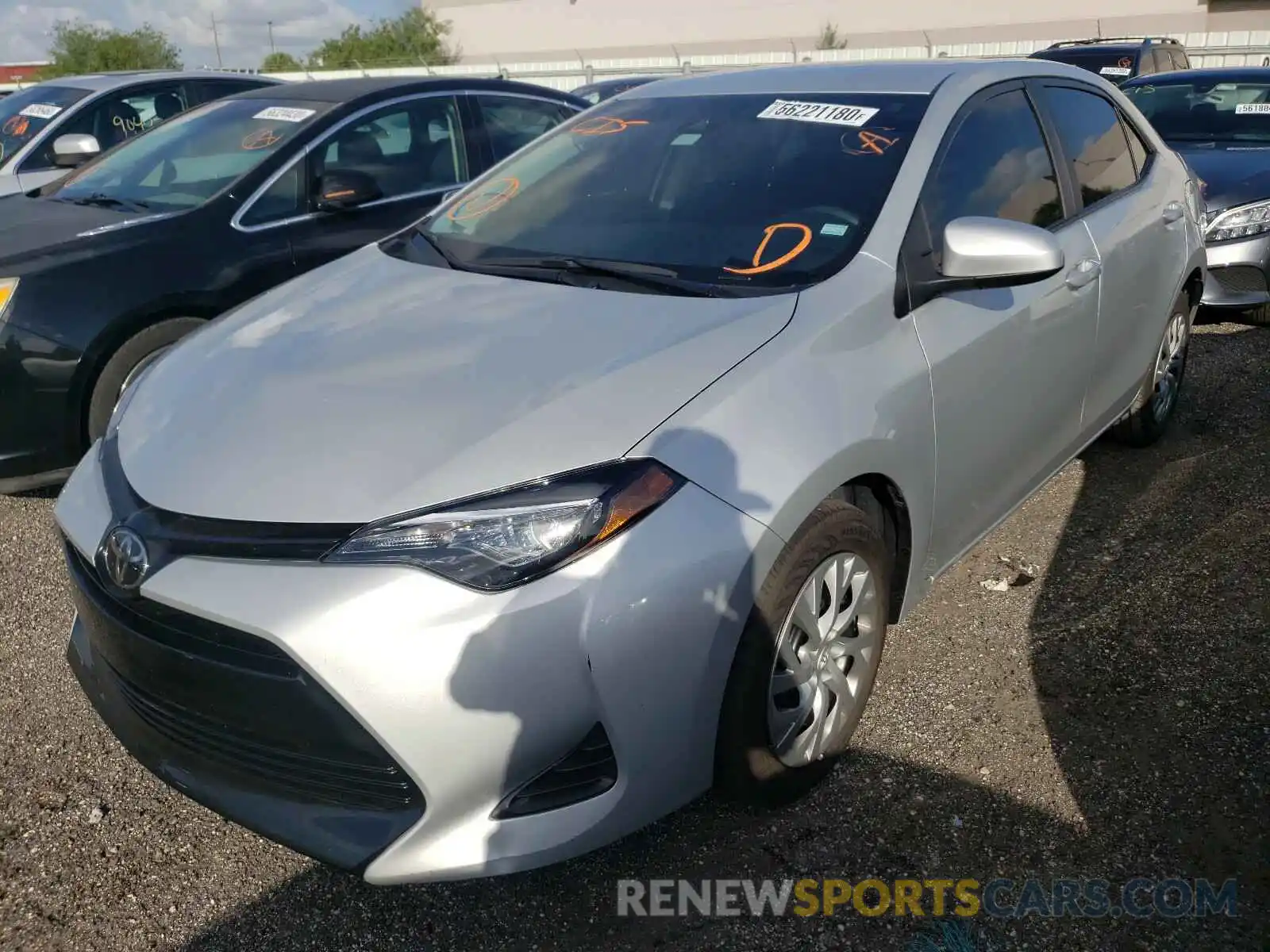 2 Photograph of a damaged car 5YFBURHE3KP945664 TOYOTA COROLLA 2019