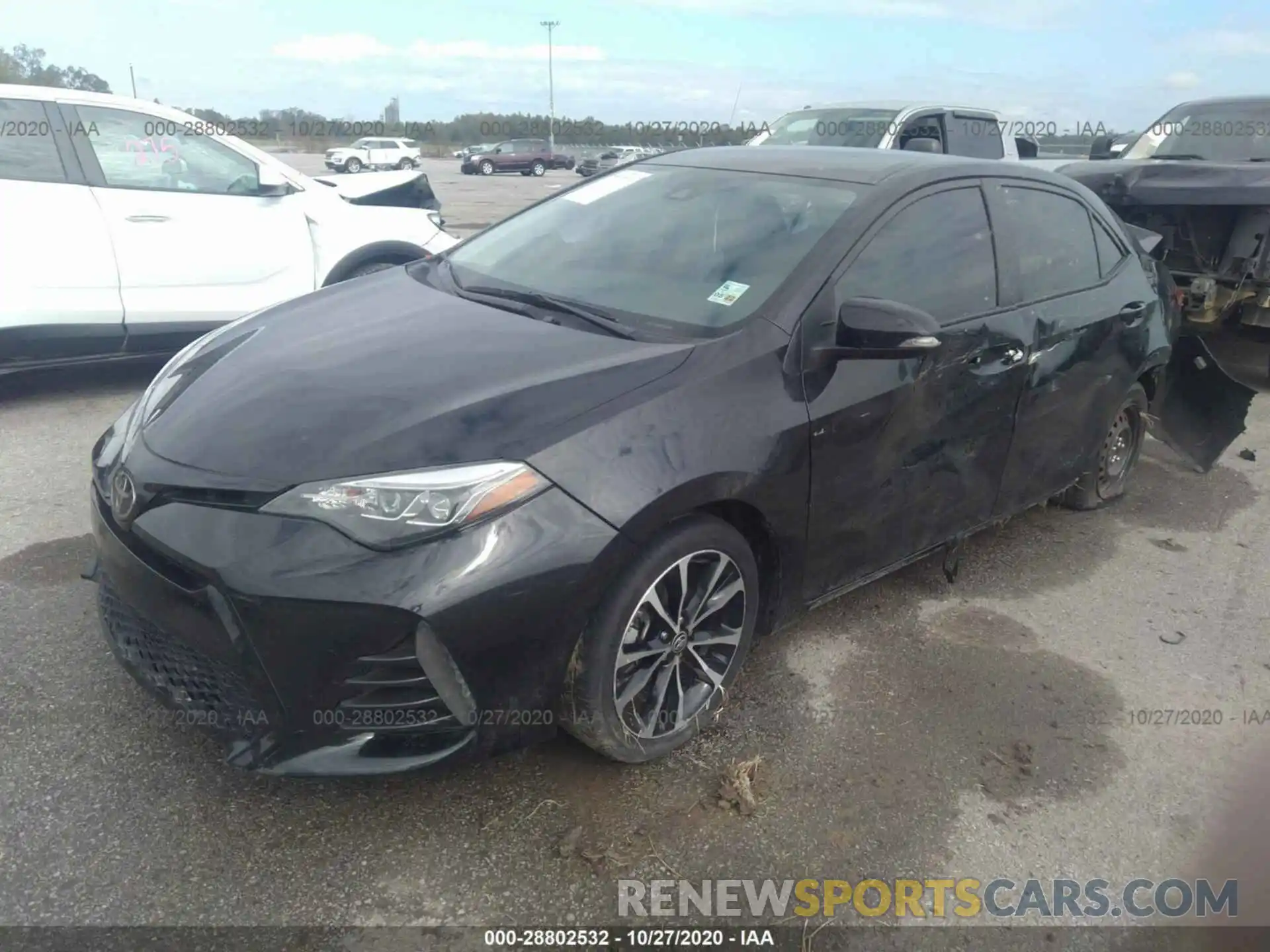 2 Photograph of a damaged car 5YFBURHE3KP945728 TOYOTA COROLLA 2019