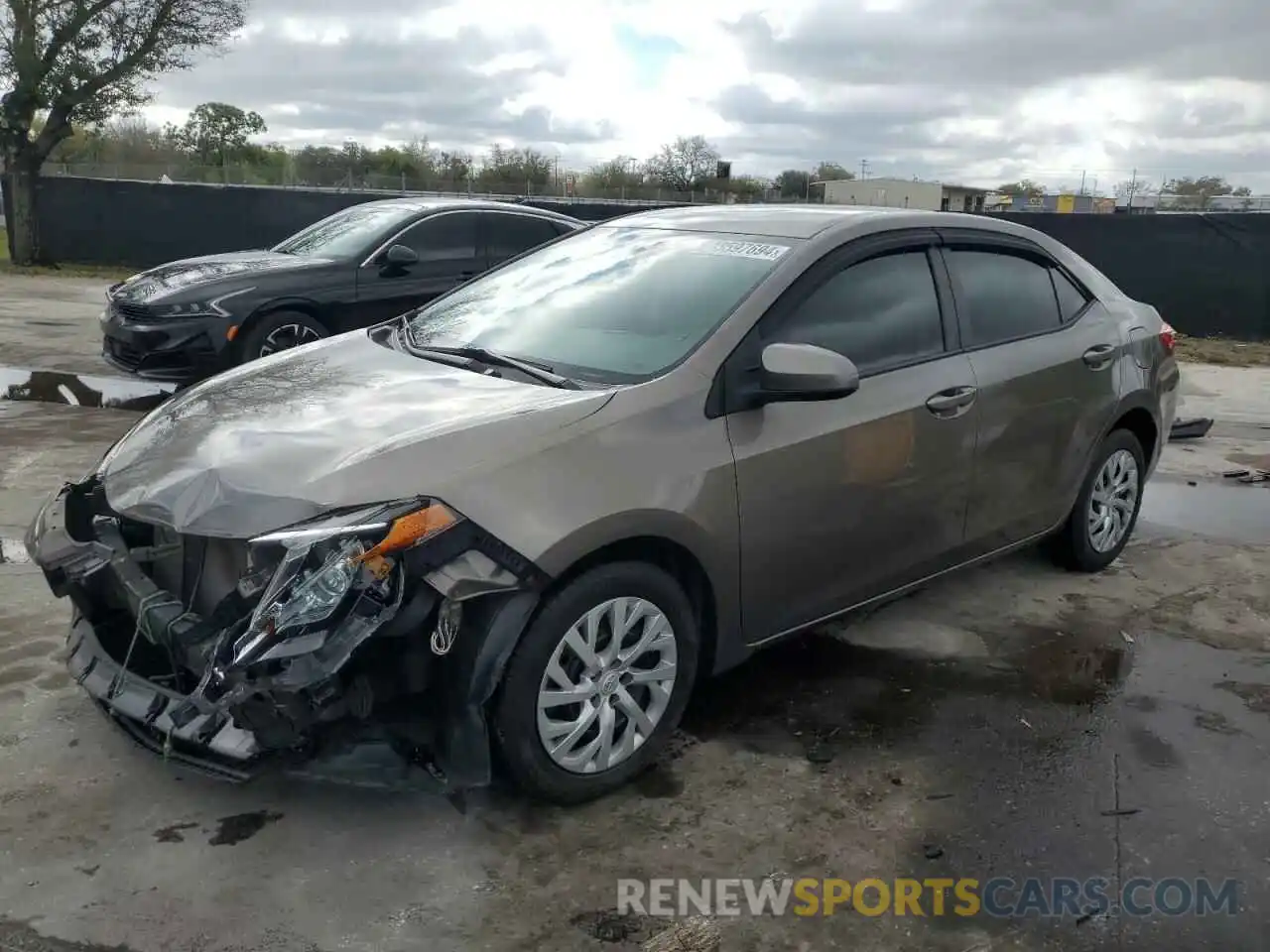 1 Photograph of a damaged car 5YFBURHE3KP946541 TOYOTA COROLLA 2019