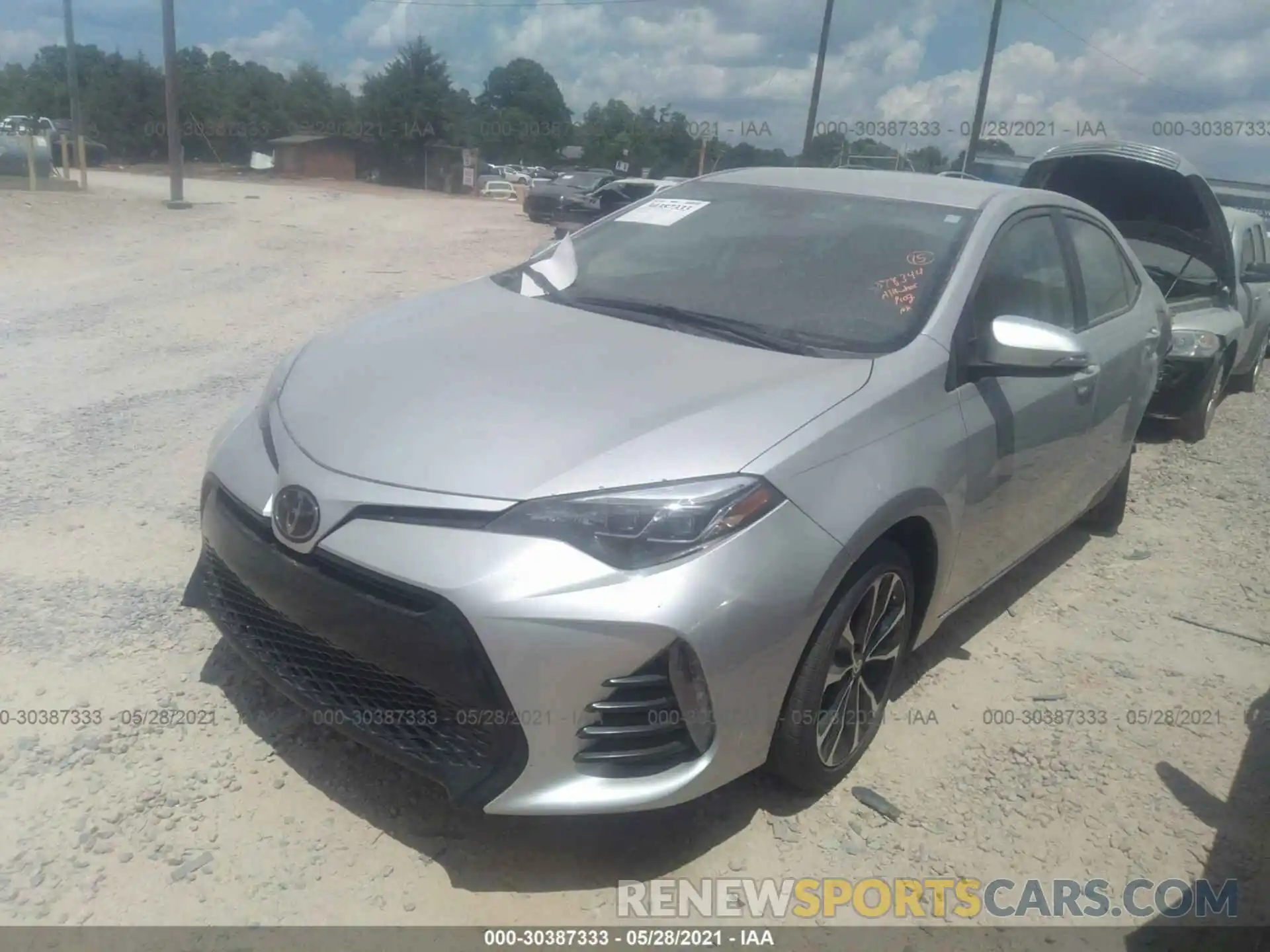 2 Photograph of a damaged car 5YFBURHE3KP946765 TOYOTA COROLLA 2019