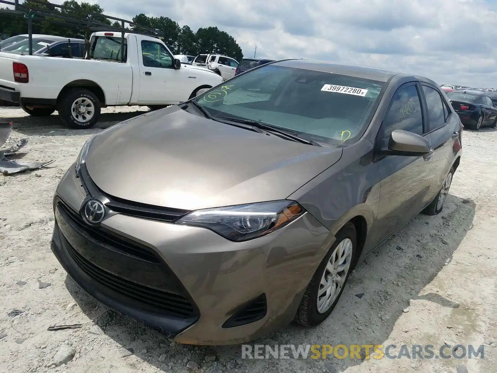 2 Photograph of a damaged car 5YFBURHE3KP946877 TOYOTA COROLLA 2019