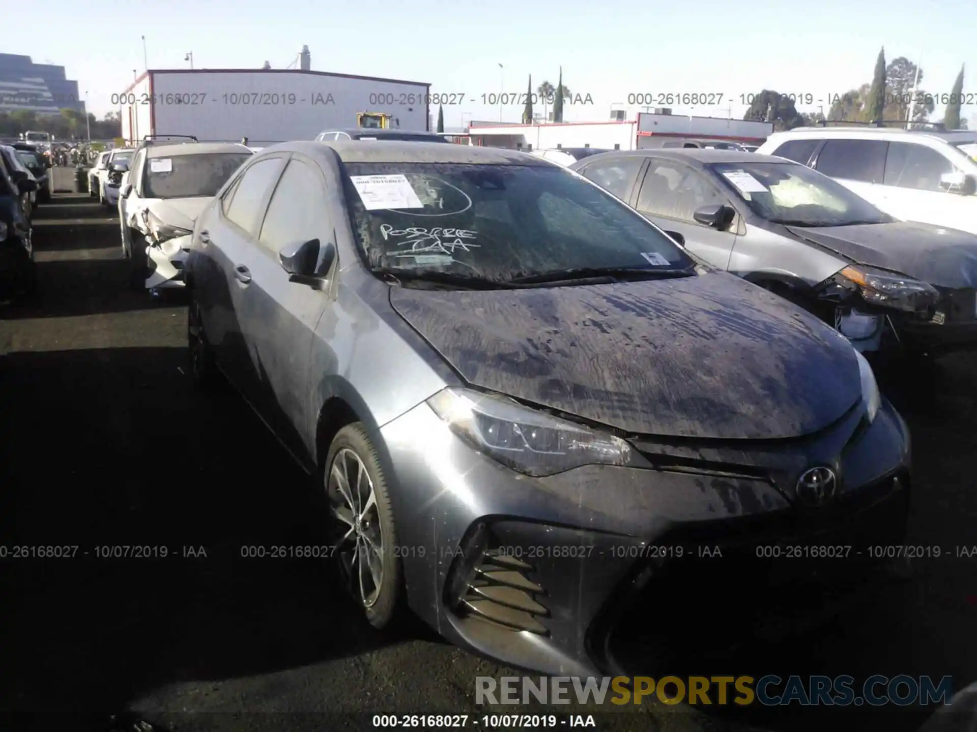 1 Photograph of a damaged car 5YFBURHE3KP947351 TOYOTA COROLLA 2019