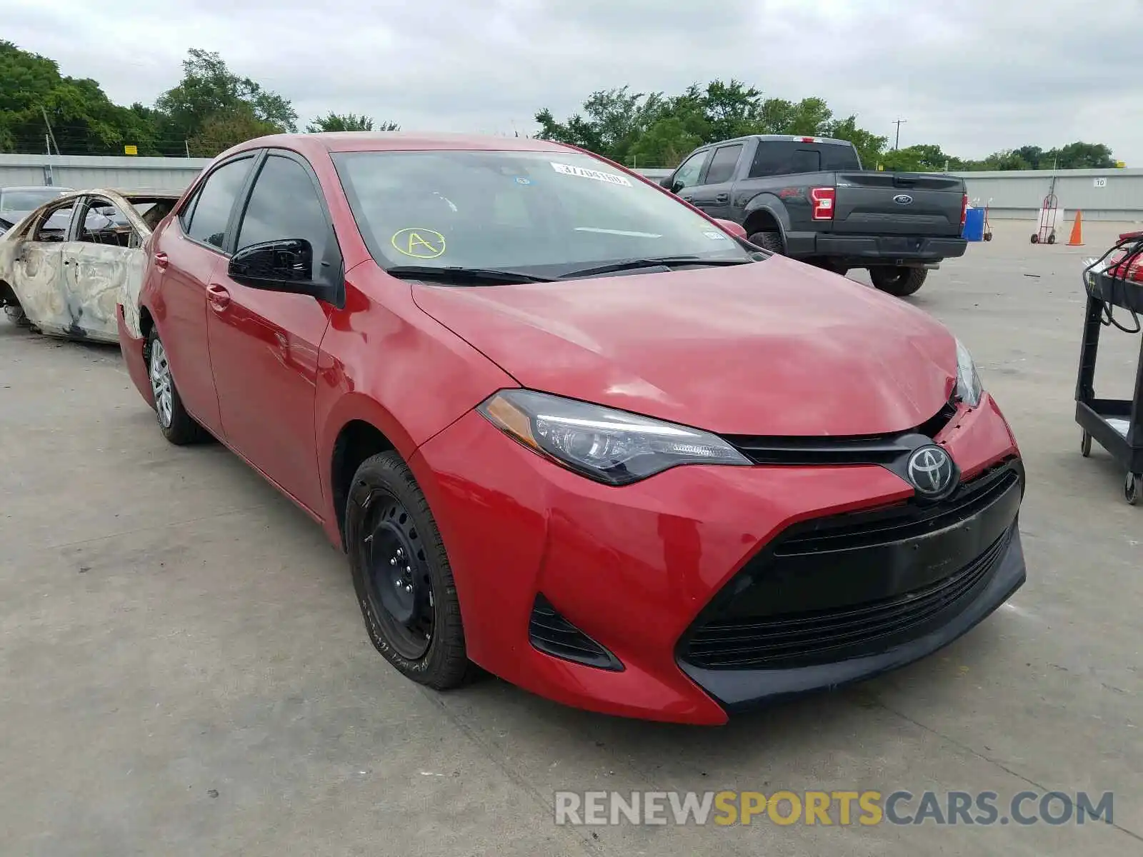 1 Photograph of a damaged car 5YFBURHE3KP947611 TOYOTA COROLLA 2019