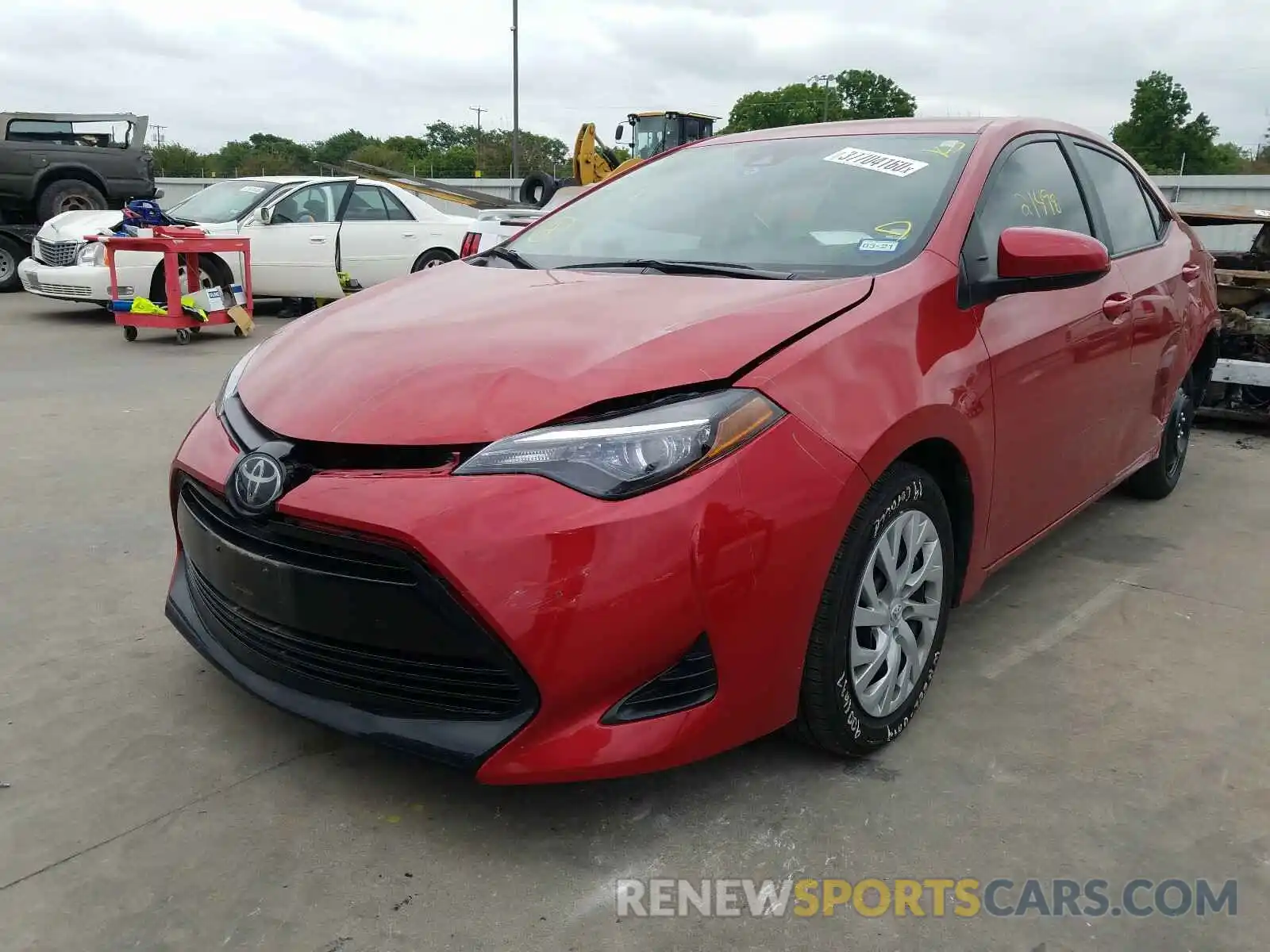 2 Photograph of a damaged car 5YFBURHE3KP947611 TOYOTA COROLLA 2019