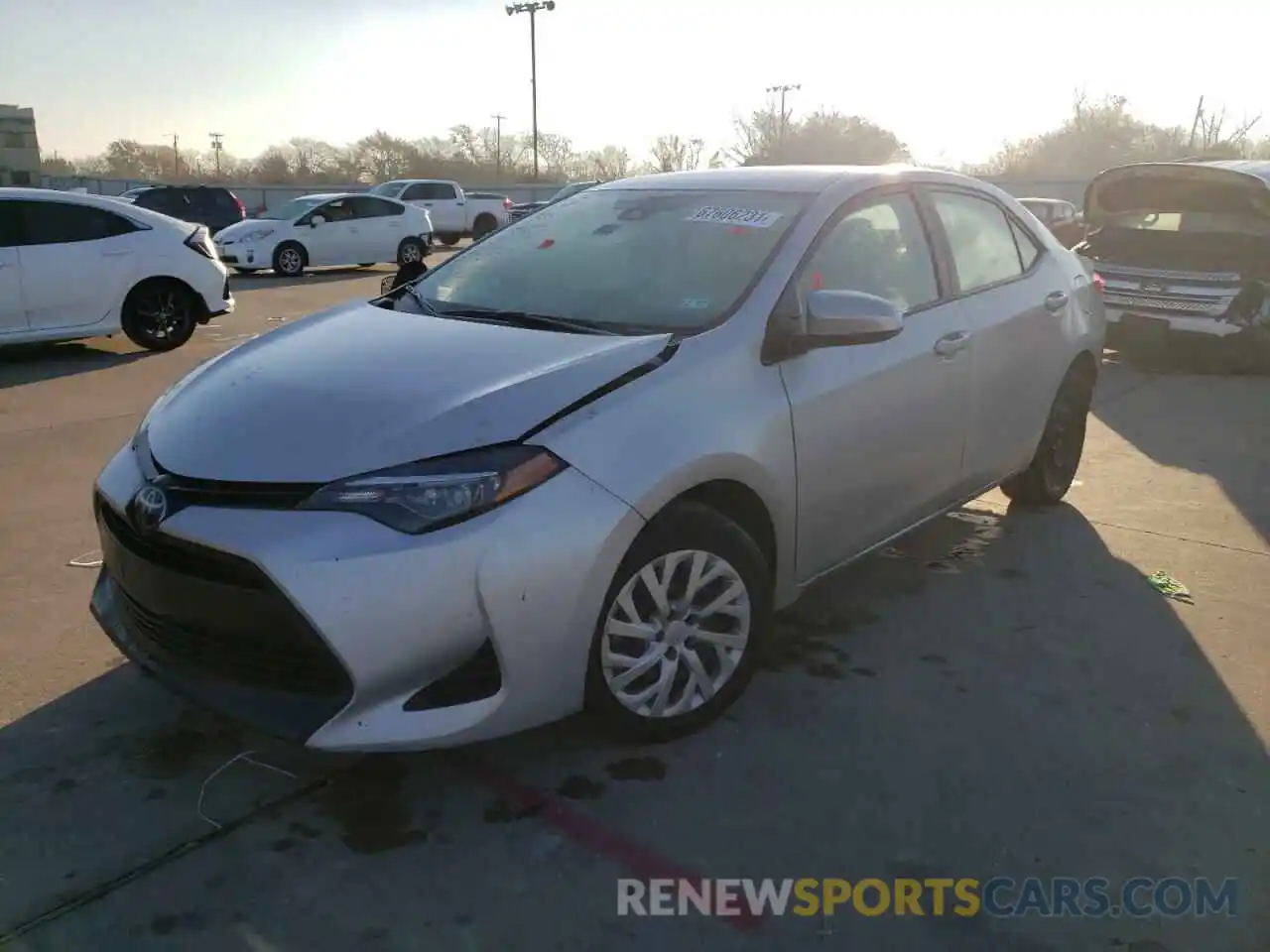 2 Photograph of a damaged car 5YFBURHE3KP947625 TOYOTA COROLLA 2019