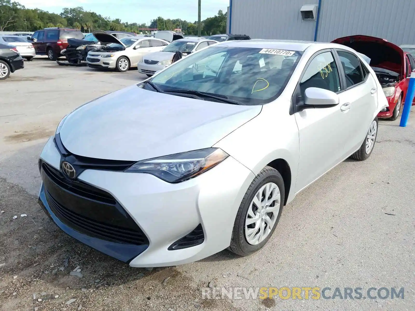 2 Photograph of a damaged car 5YFBURHE3KP948046 TOYOTA COROLLA 2019