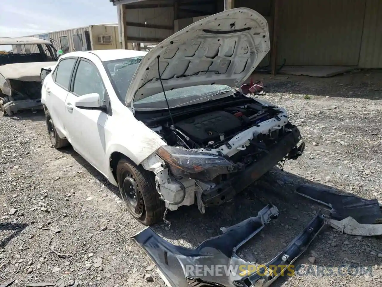 1 Photograph of a damaged car 5YFBURHE3KP948418 TOYOTA COROLLA 2019