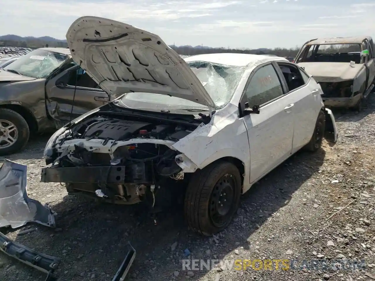 2 Photograph of a damaged car 5YFBURHE3KP948418 TOYOTA COROLLA 2019