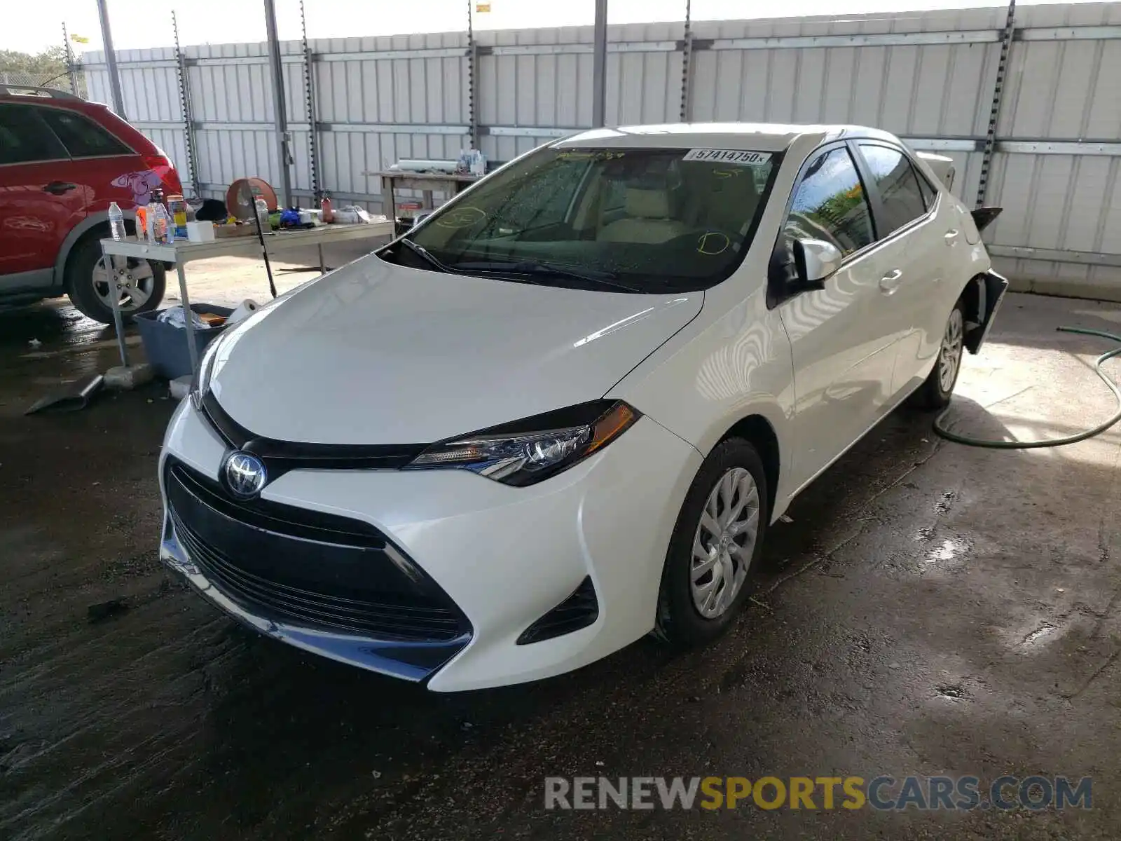 2 Photograph of a damaged car 5YFBURHE3KP949164 TOYOTA COROLLA 2019