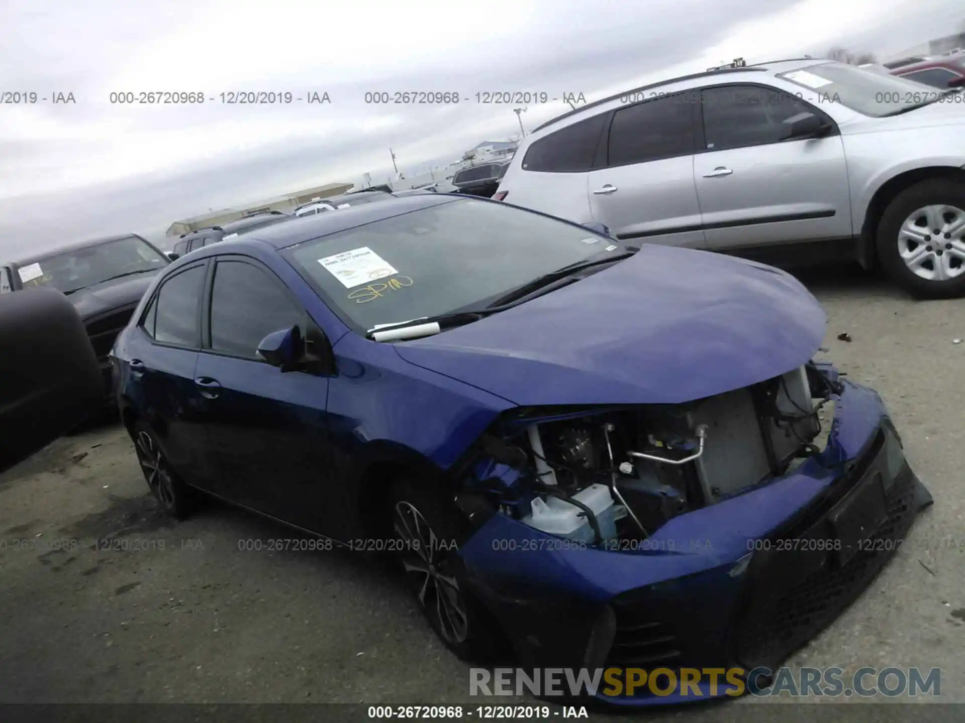 1 Photograph of a damaged car 5YFBURHE3KP949195 TOYOTA COROLLA 2019