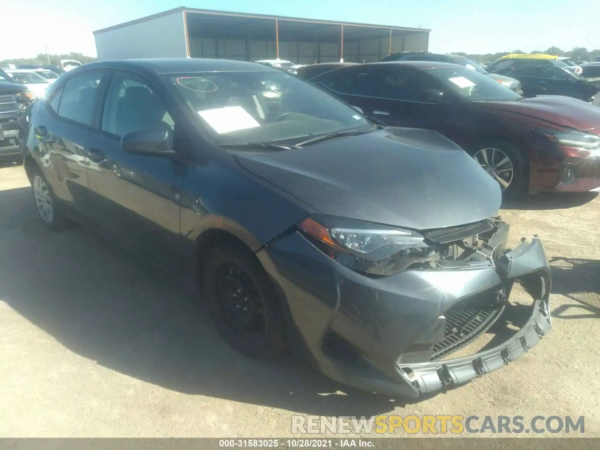 1 Photograph of a damaged car 5YFBURHE3KP949780 TOYOTA COROLLA 2019