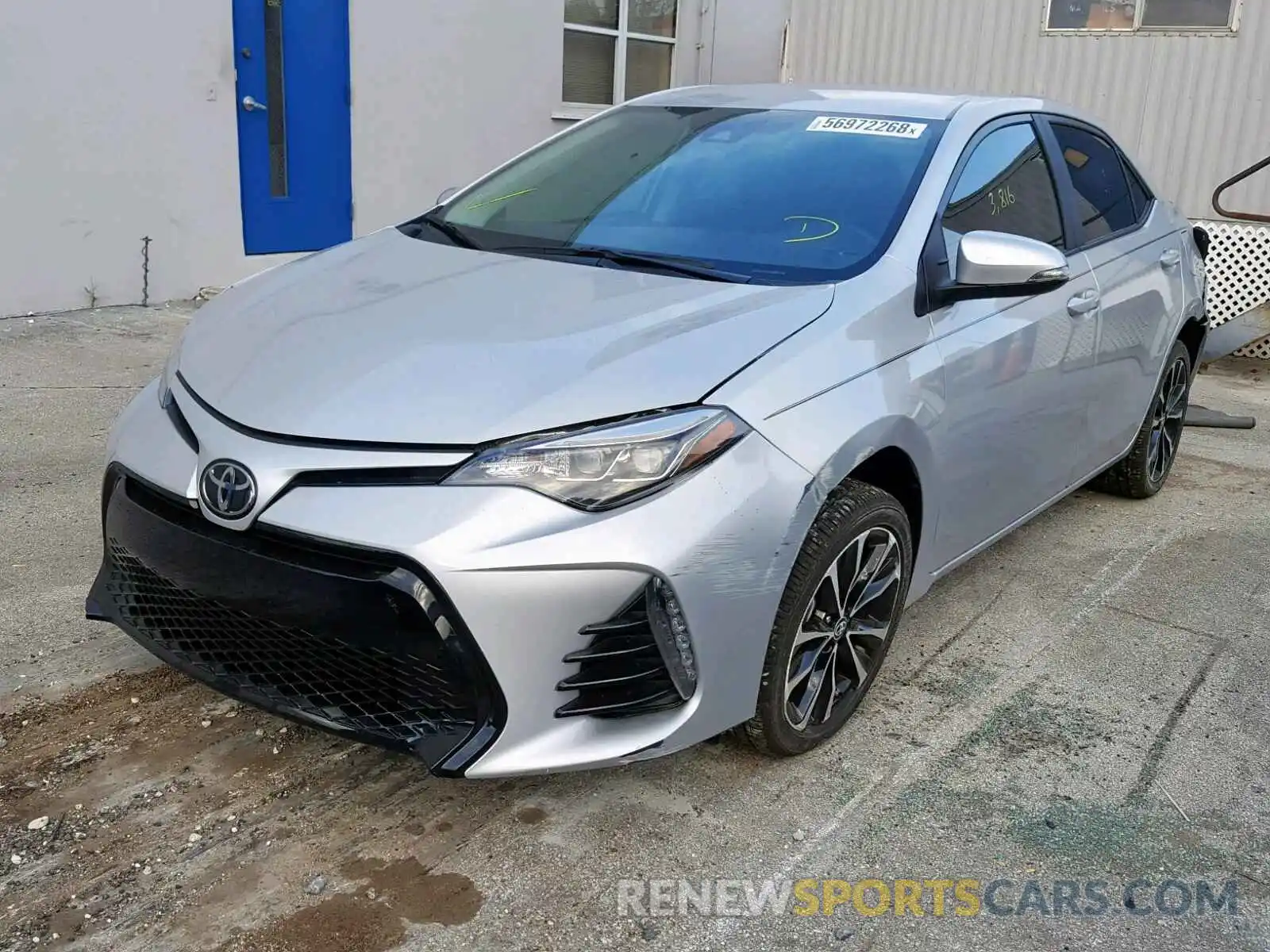 2 Photograph of a damaged car 5YFBURHE4KP856184 TOYOTA COROLLA 2019