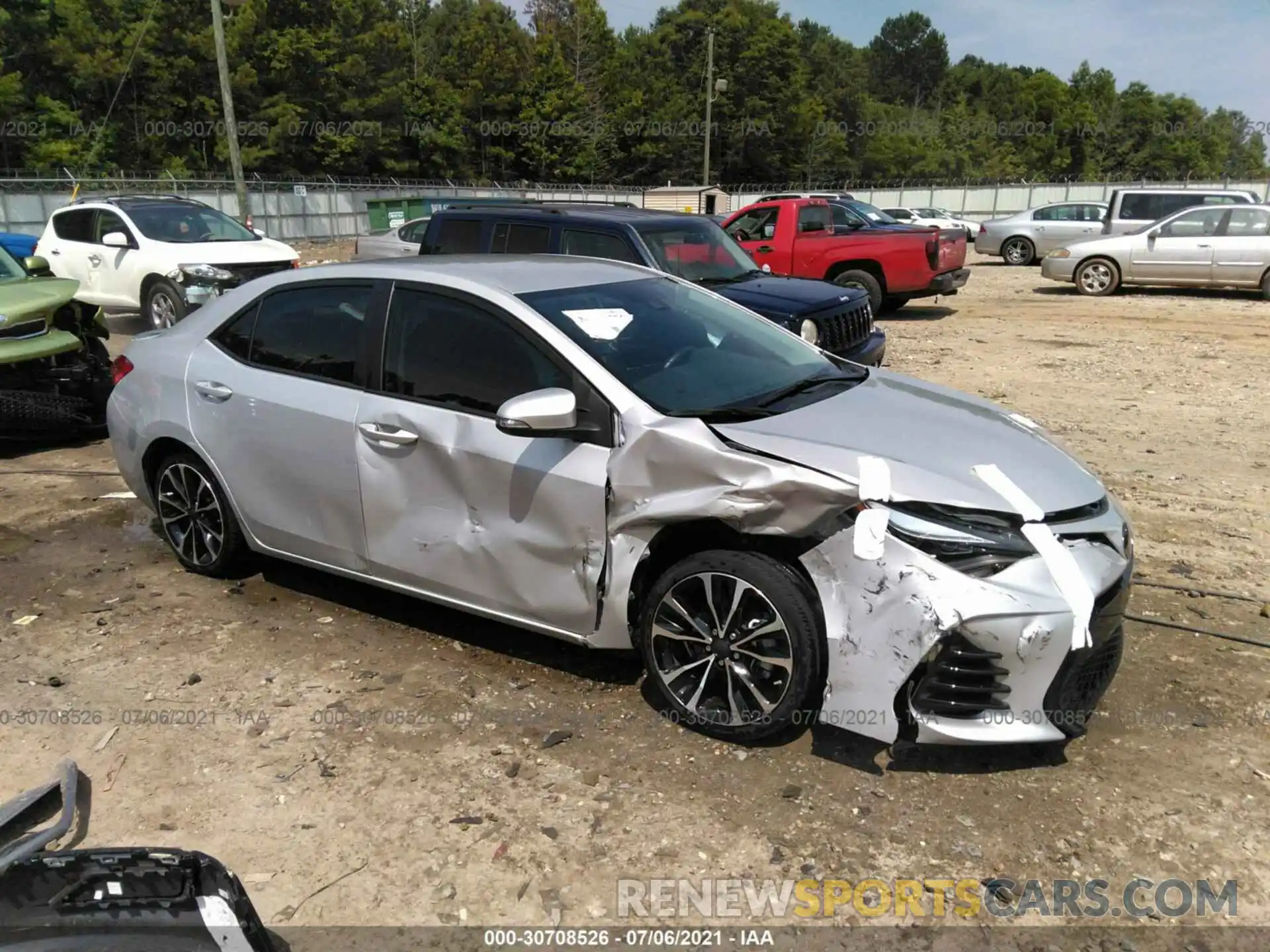 1 Photograph of a damaged car 5YFBURHE4KP856198 TOYOTA COROLLA 2019