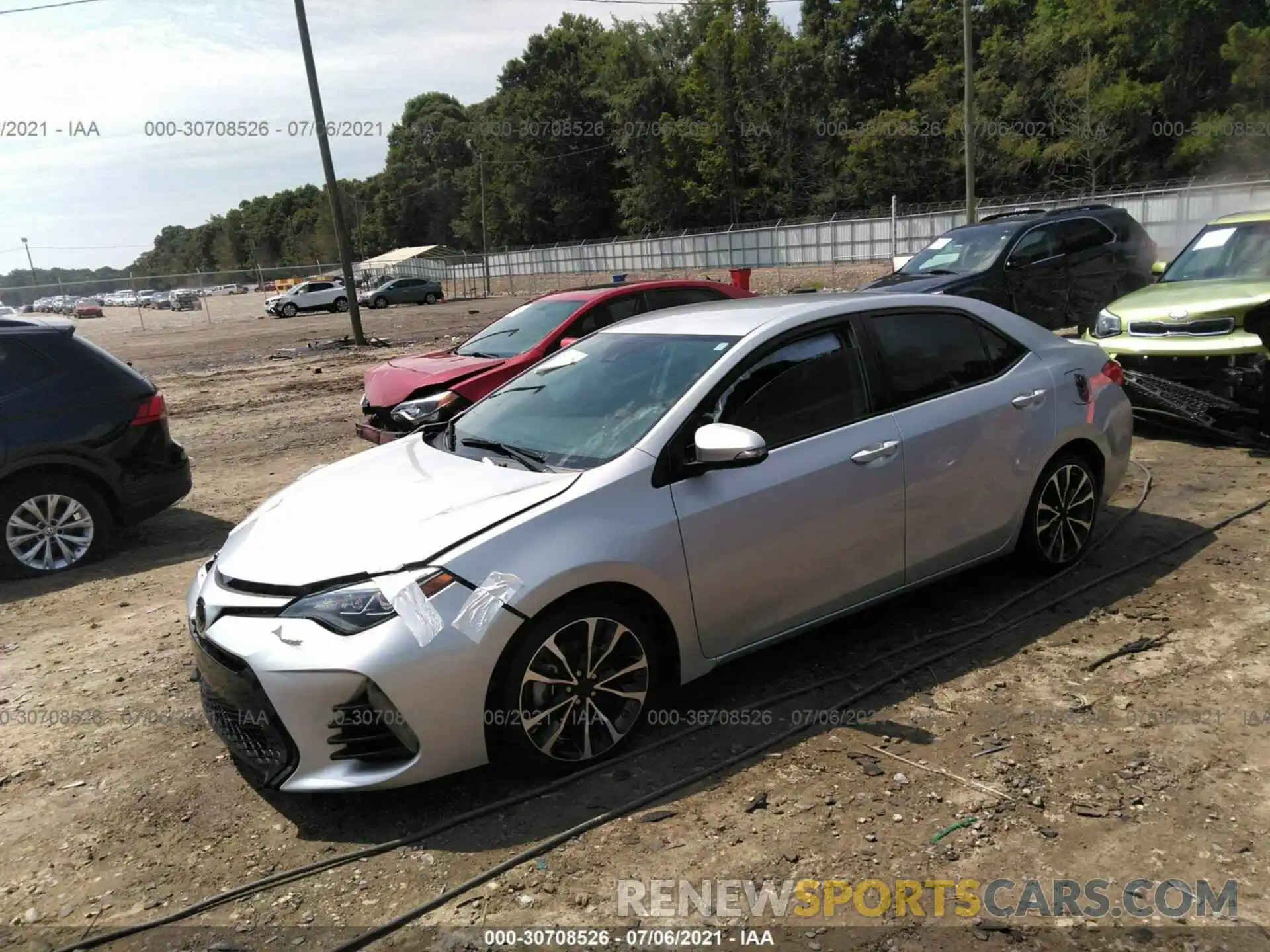 2 Photograph of a damaged car 5YFBURHE4KP856198 TOYOTA COROLLA 2019