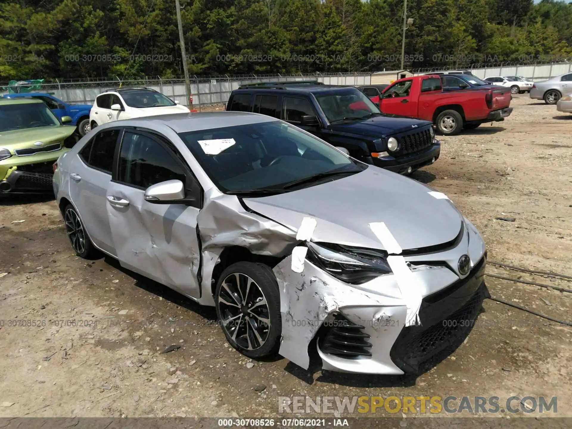 6 Photograph of a damaged car 5YFBURHE4KP856198 TOYOTA COROLLA 2019