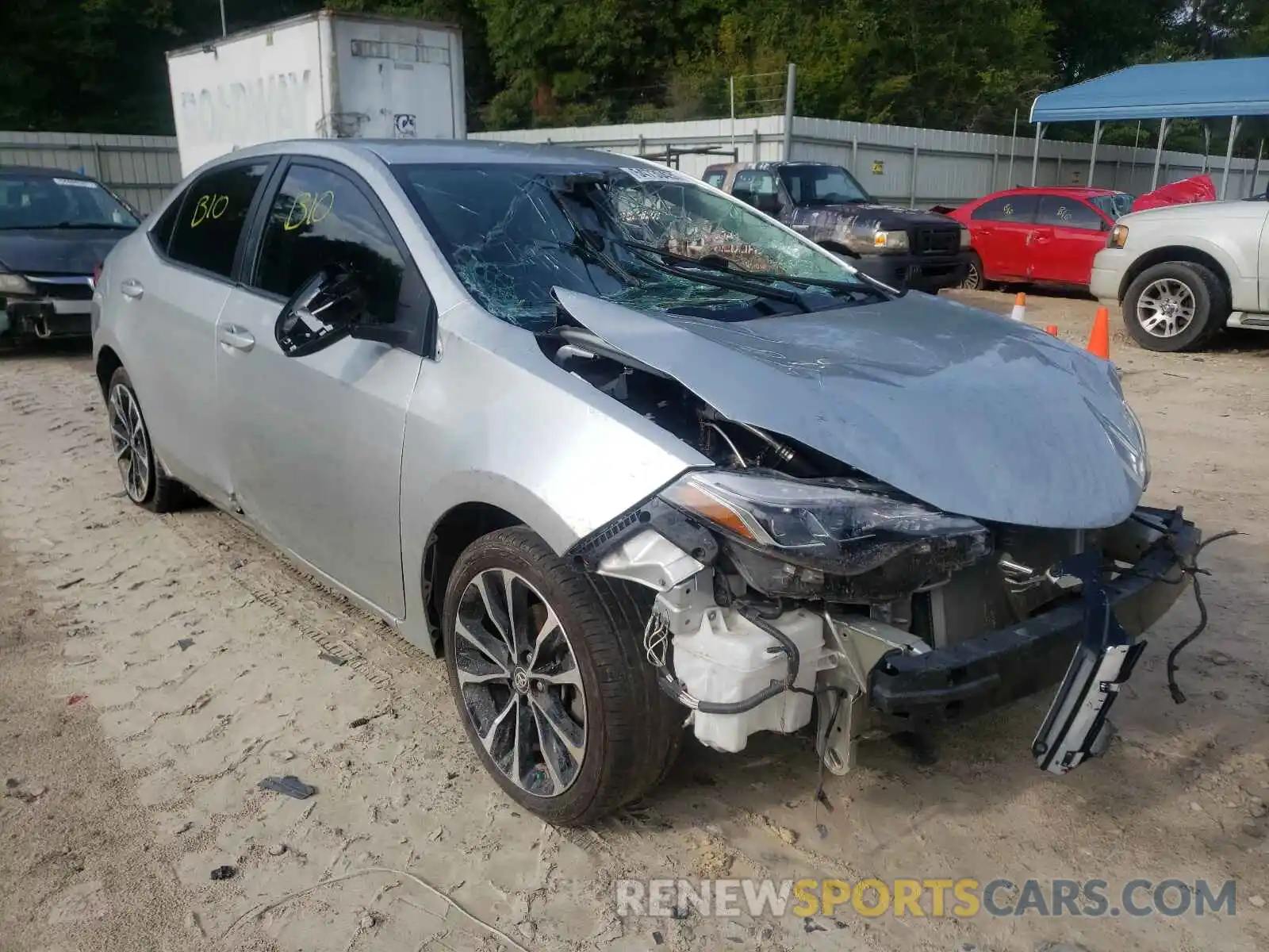 1 Photograph of a damaged car 5YFBURHE4KP856749 TOYOTA COROLLA 2019