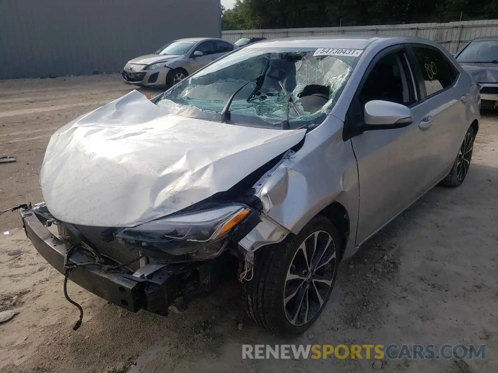 2 Photograph of a damaged car 5YFBURHE4KP856749 TOYOTA COROLLA 2019