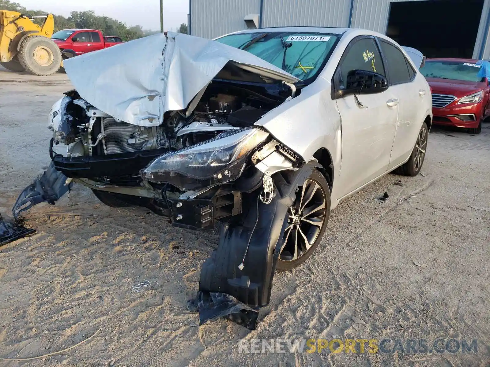 2 Photograph of a damaged car 5YFBURHE4KP856783 TOYOTA COROLLA 2019