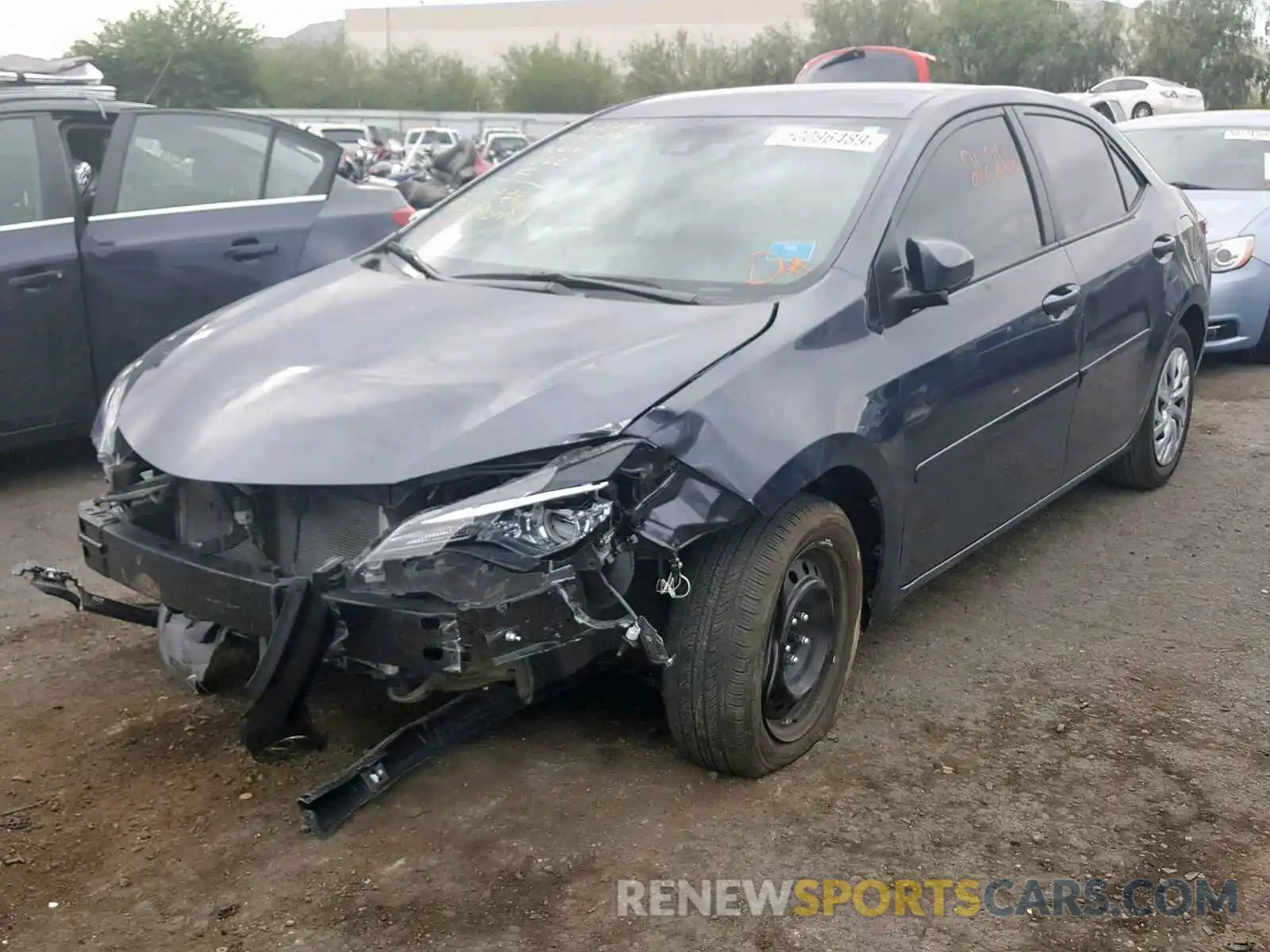 2 Photograph of a damaged car 5YFBURHE4KP857111 TOYOTA COROLLA 2019