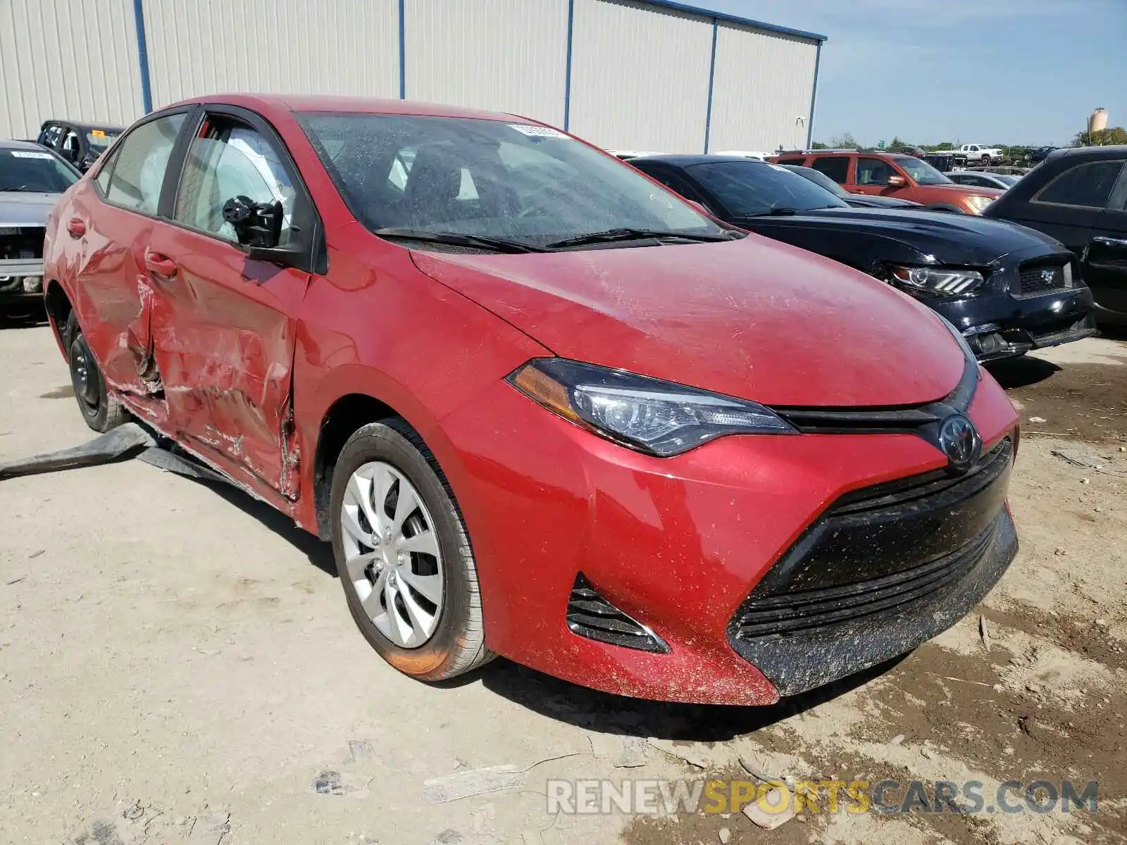 1 Photograph of a damaged car 5YFBURHE4KP857254 TOYOTA COROLLA 2019