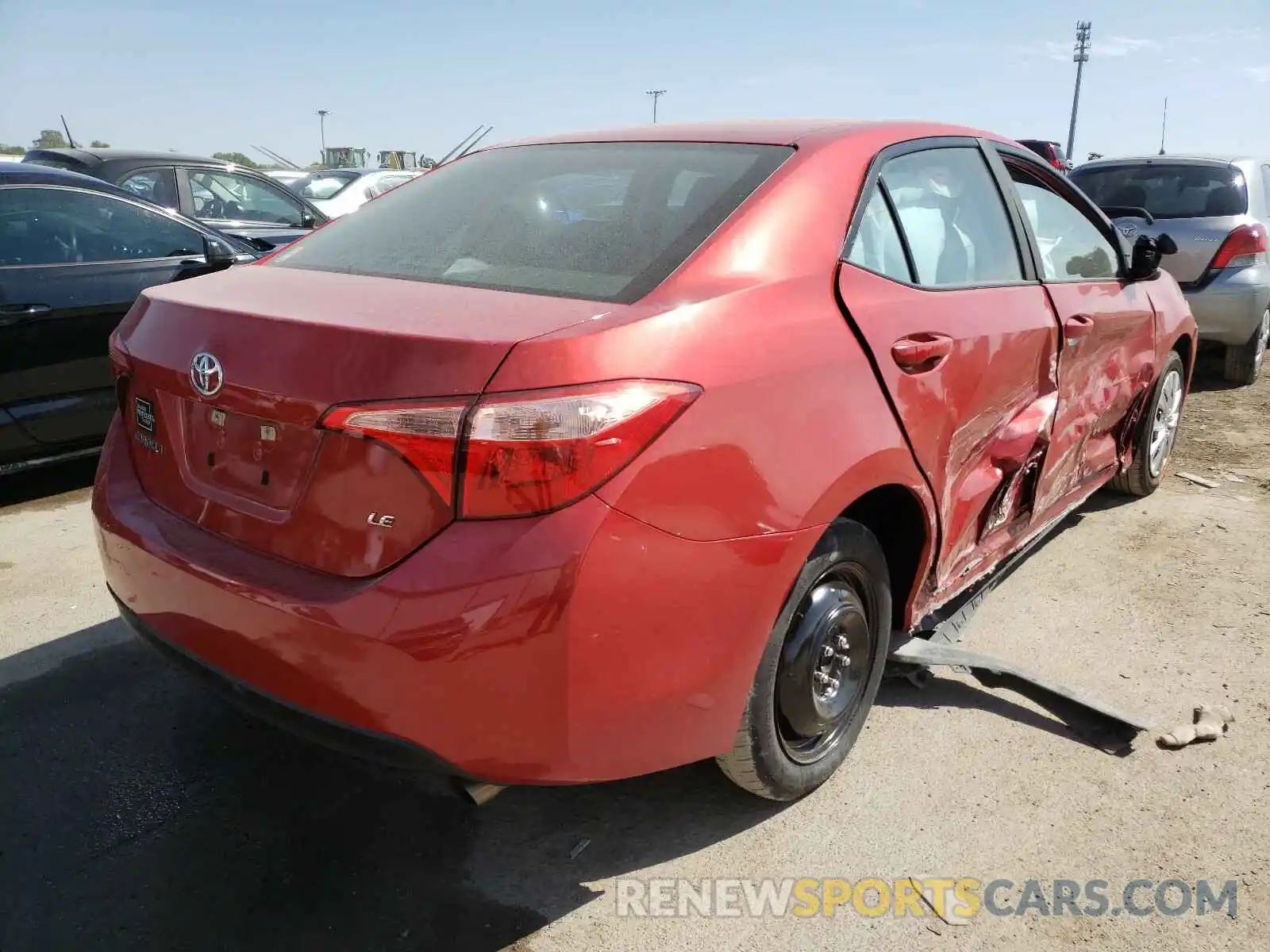 4 Photograph of a damaged car 5YFBURHE4KP857254 TOYOTA COROLLA 2019