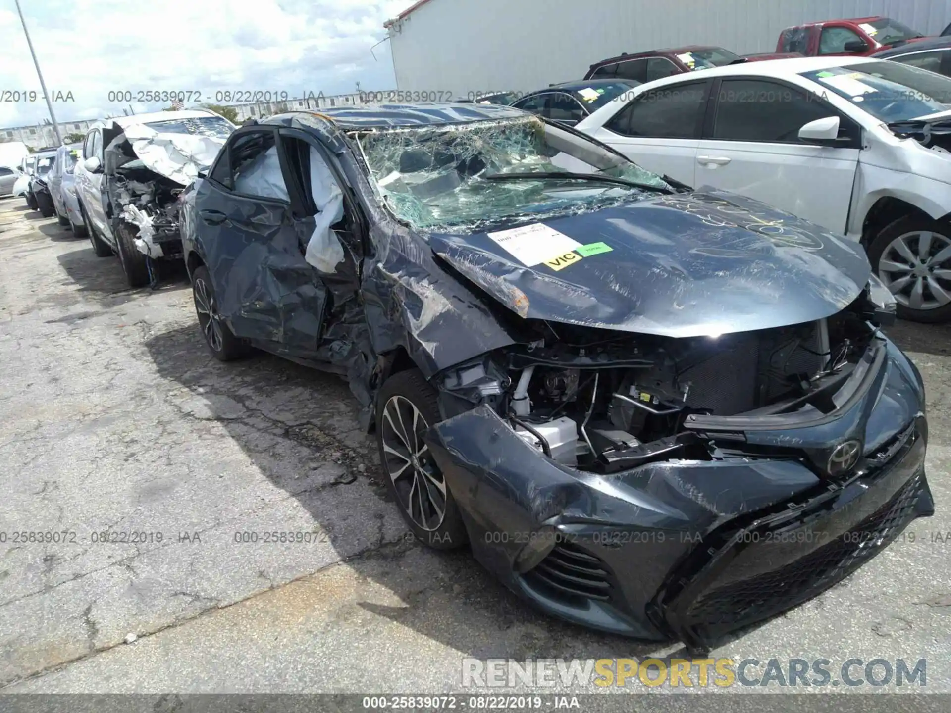 6 Photograph of a damaged car 5YFBURHE4KP857397 TOYOTA COROLLA 2019