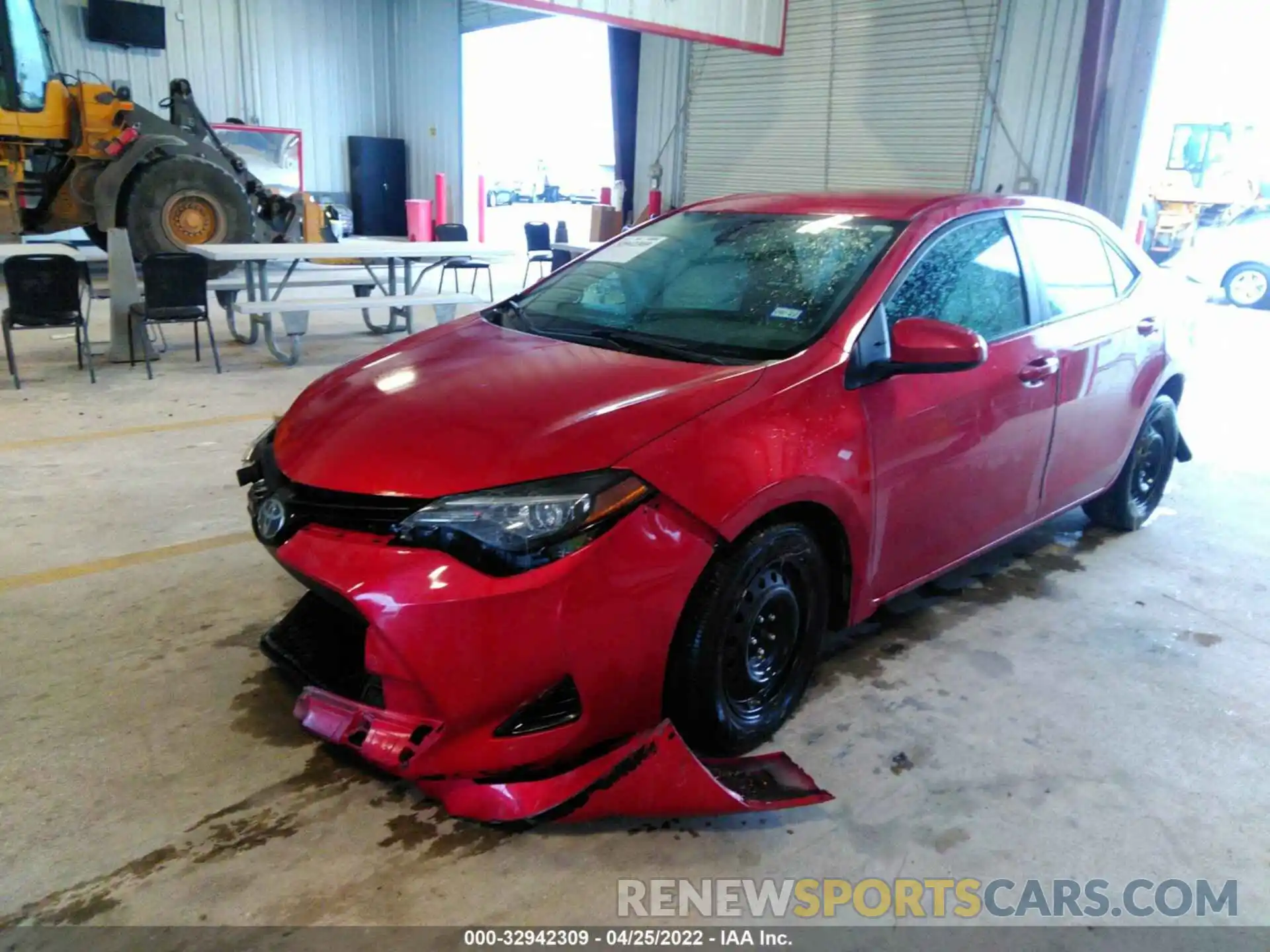 2 Photograph of a damaged car 5YFBURHE4KP857576 TOYOTA COROLLA 2019