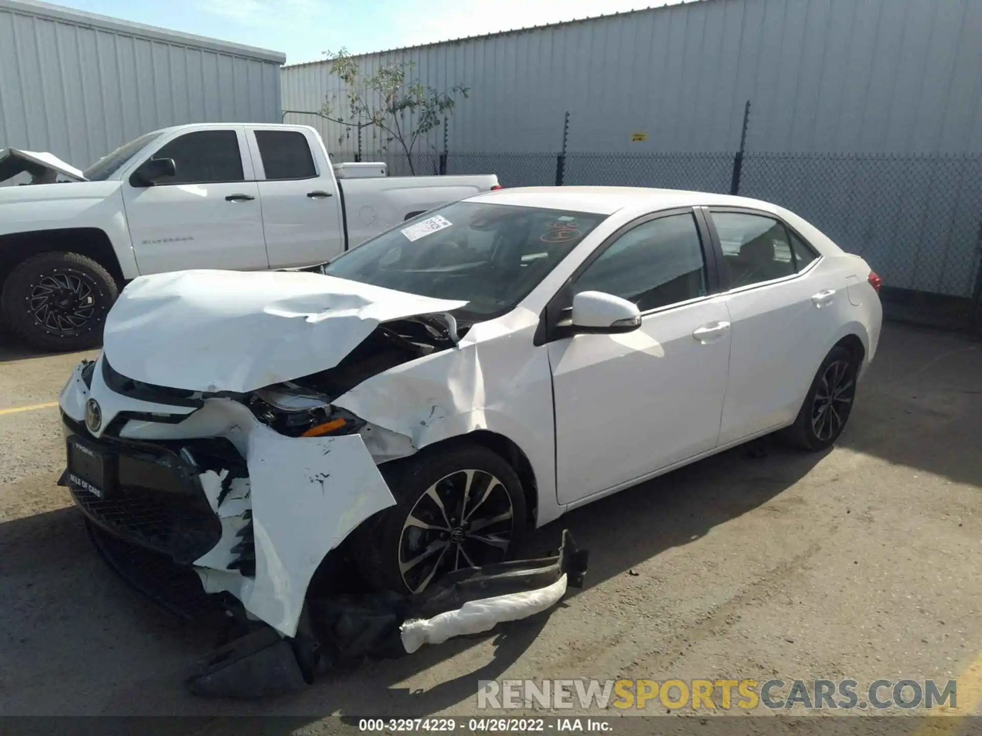 2 Photograph of a damaged car 5YFBURHE4KP857836 TOYOTA COROLLA 2019