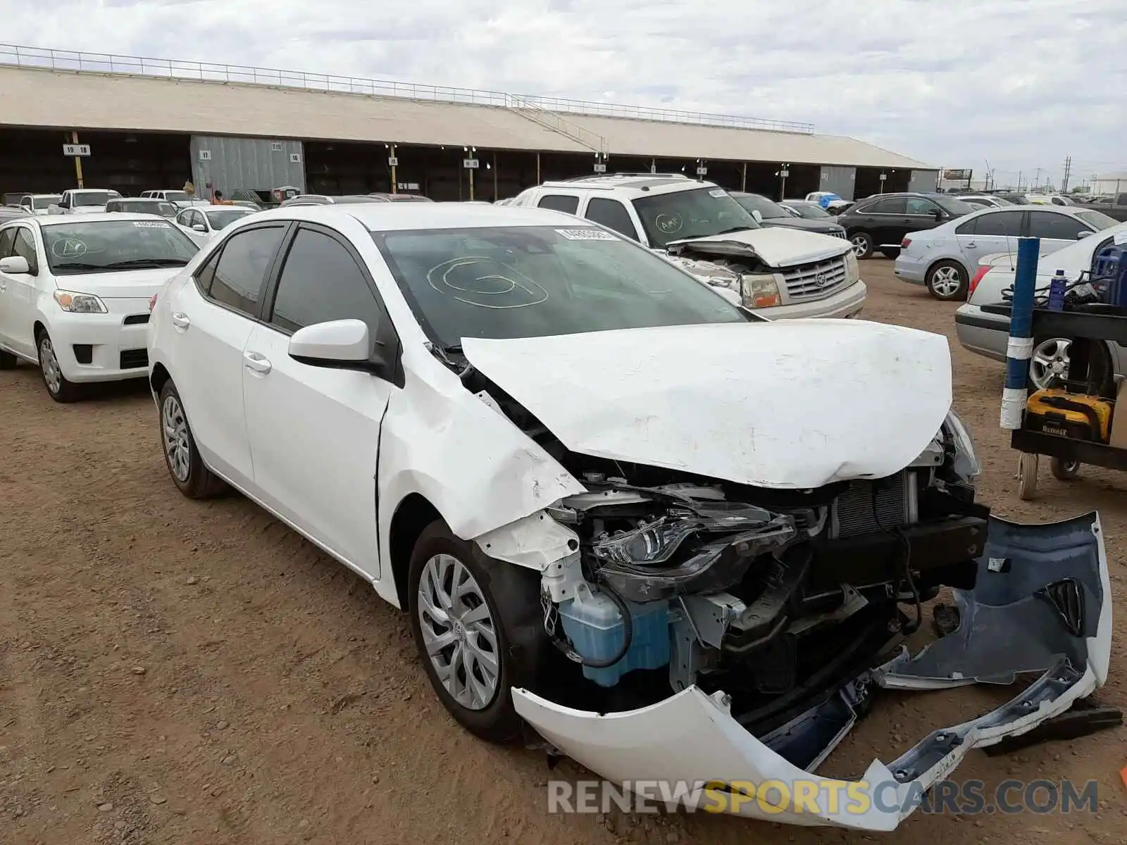 1 Photograph of a damaged car 5YFBURHE4KP858159 TOYOTA COROLLA 2019