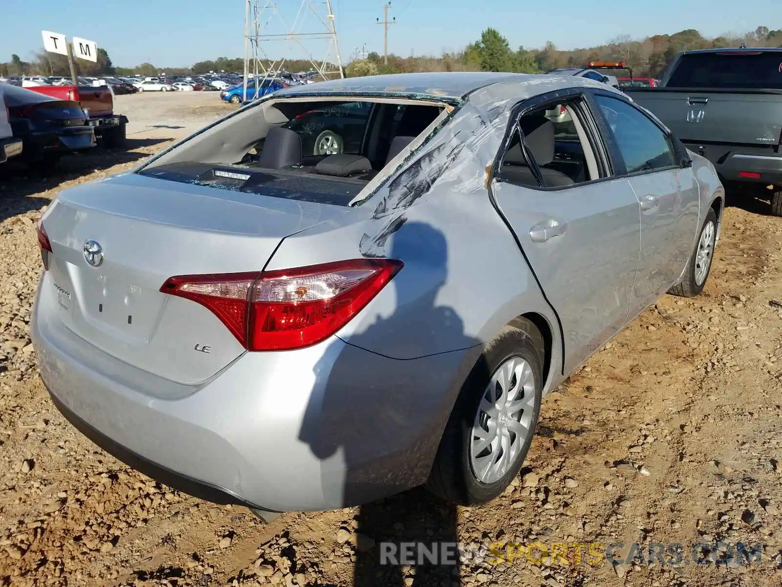 4 Photograph of a damaged car 5YFBURHE4KP858372 TOYOTA COROLLA 2019