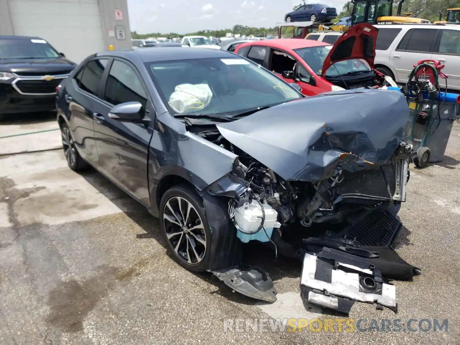 1 Photograph of a damaged car 5YFBURHE4KP858629 TOYOTA COROLLA 2019