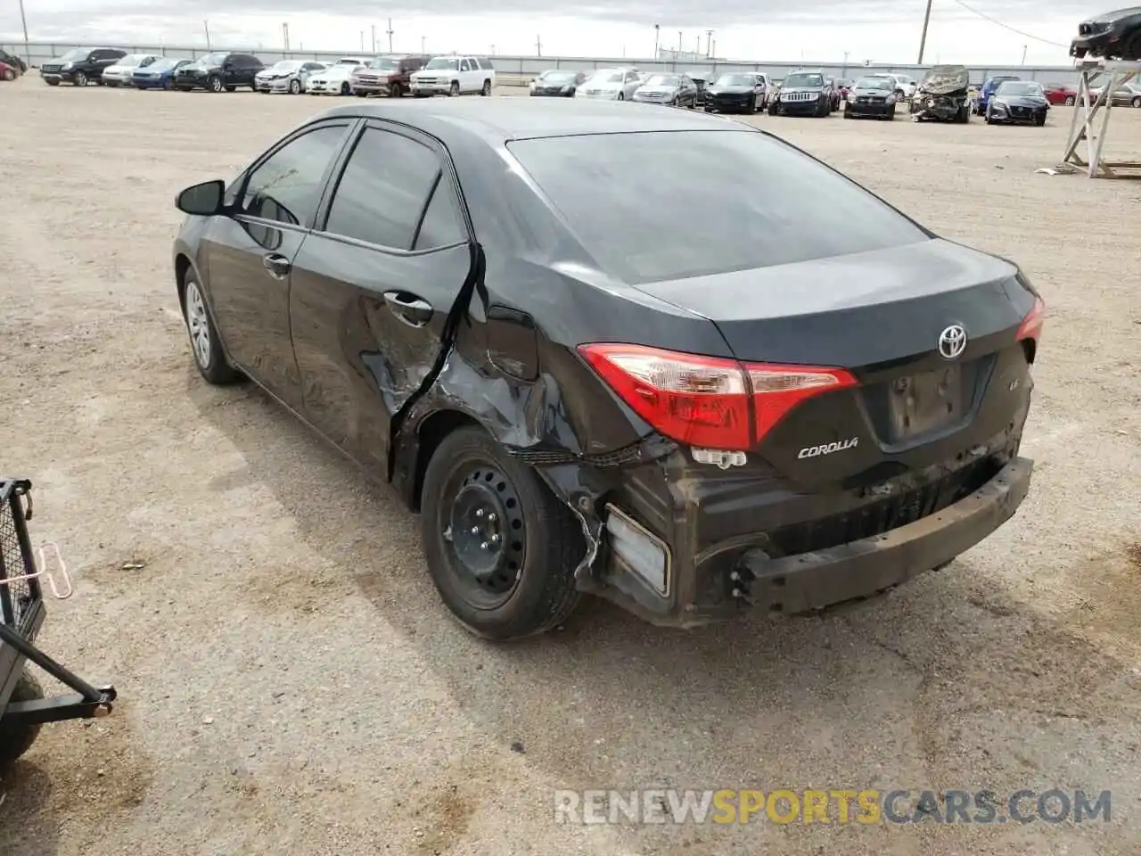 3 Photograph of a damaged car 5YFBURHE4KP858842 TOYOTA COROLLA 2019