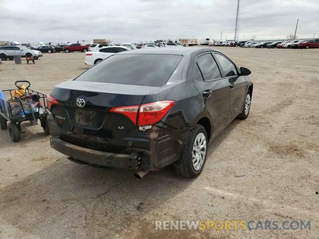 4 Photograph of a damaged car 5YFBURHE4KP858842 TOYOTA COROLLA 2019