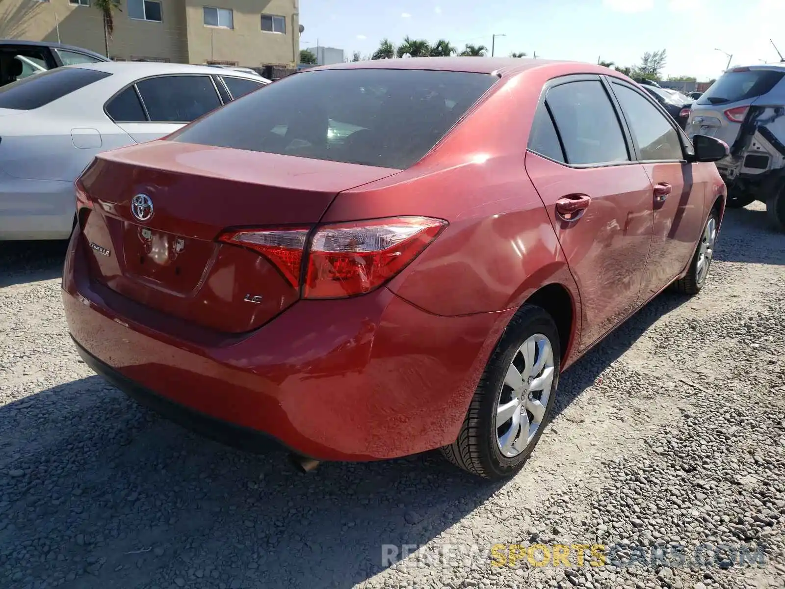 4 Photograph of a damaged car 5YFBURHE4KP859103 TOYOTA COROLLA 2019