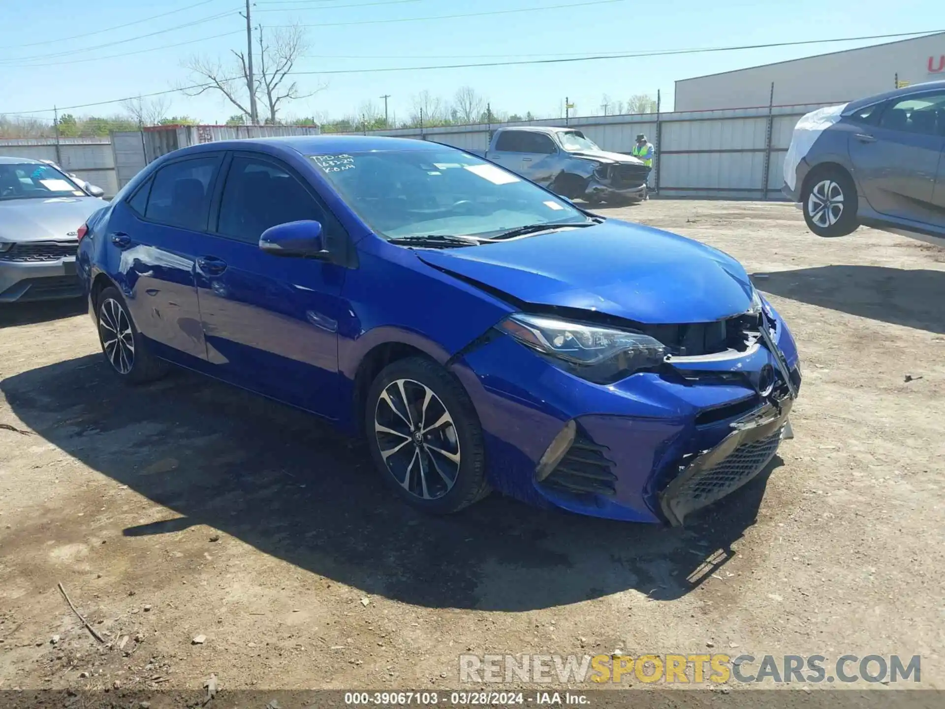 1 Photograph of a damaged car 5YFBURHE4KP859182 TOYOTA COROLLA 2019