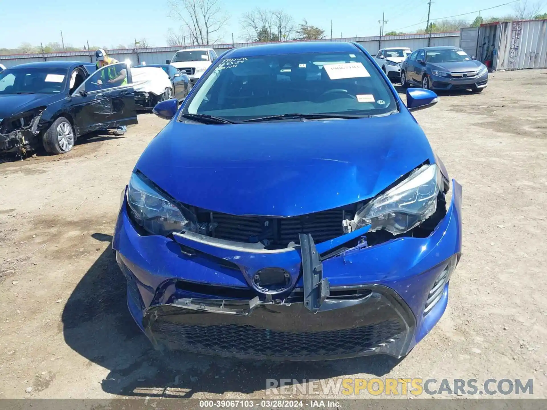 12 Photograph of a damaged car 5YFBURHE4KP859182 TOYOTA COROLLA 2019