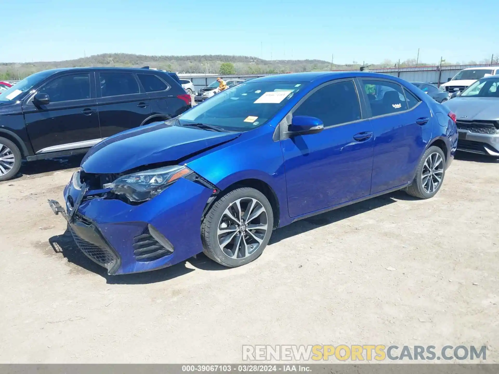 2 Photograph of a damaged car 5YFBURHE4KP859182 TOYOTA COROLLA 2019