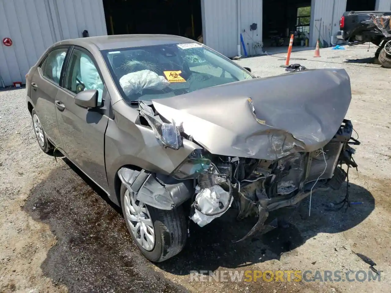 1 Photograph of a damaged car 5YFBURHE4KP859649 TOYOTA COROLLA 2019