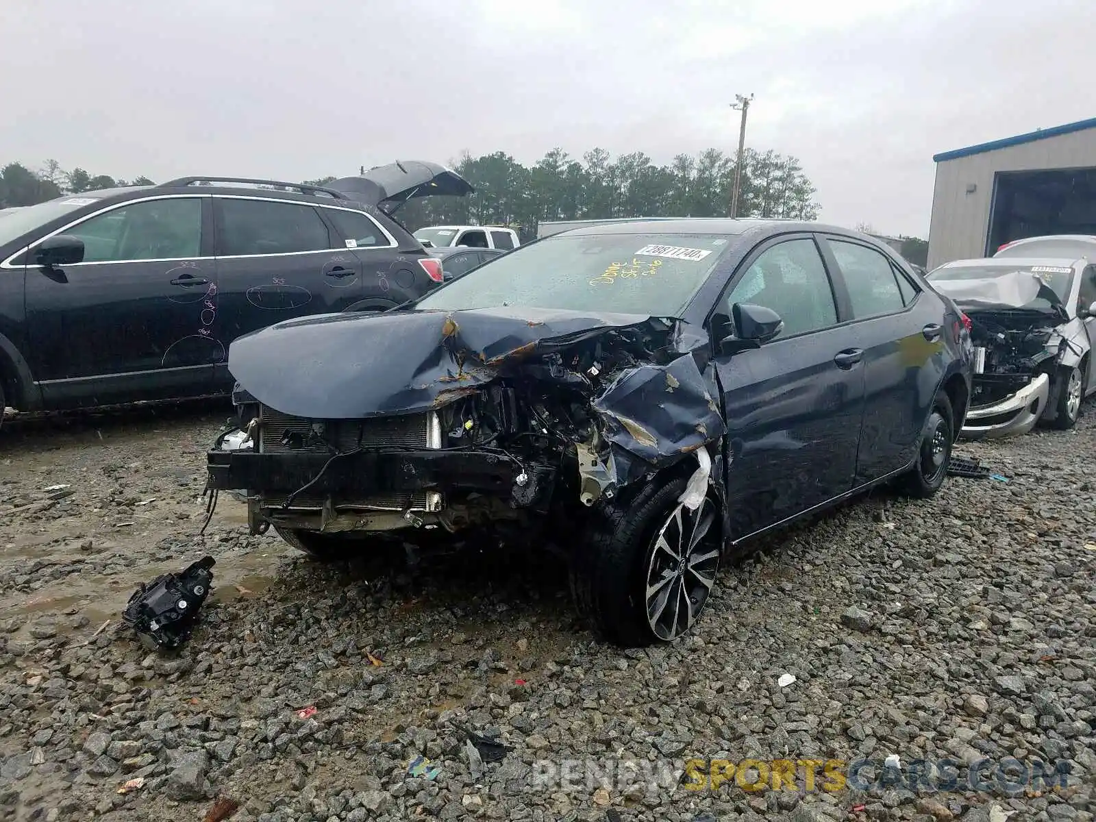 2 Photograph of a damaged car 5YFBURHE4KP859666 TOYOTA COROLLA 2019