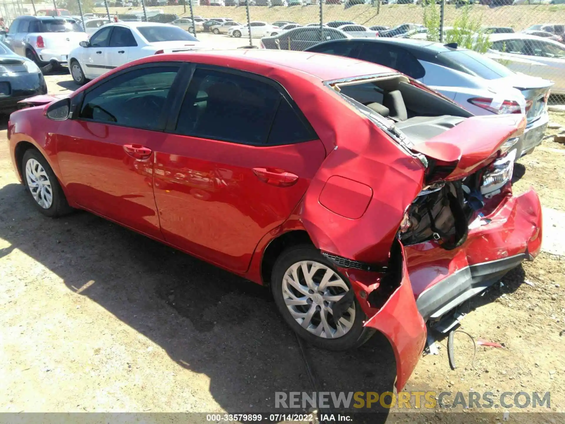 3 Photograph of a damaged car 5YFBURHE4KP859778 TOYOTA COROLLA 2019